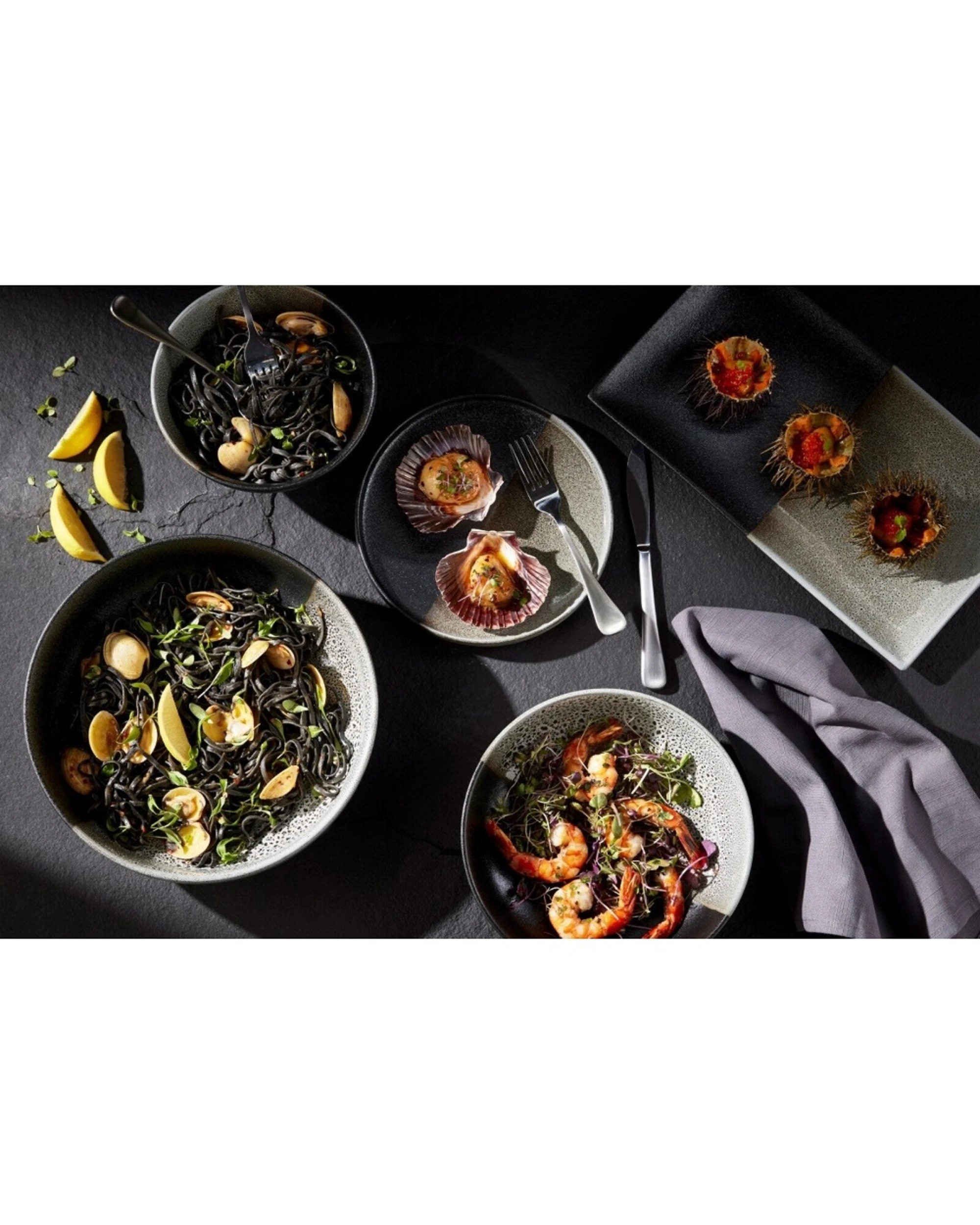 4 Maxwell & Williams Durable Ceramic Umi Serving Bowl Dinnerware 27x8cm - Multi, 4 of 5