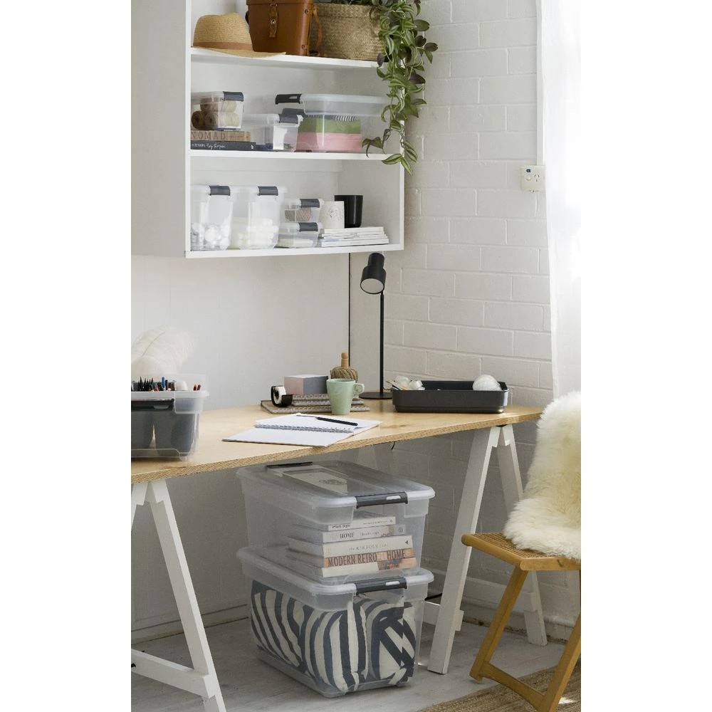 3 Ezy Storage 1.8L Solutions Plus Storage Container Clear, 3 of 6