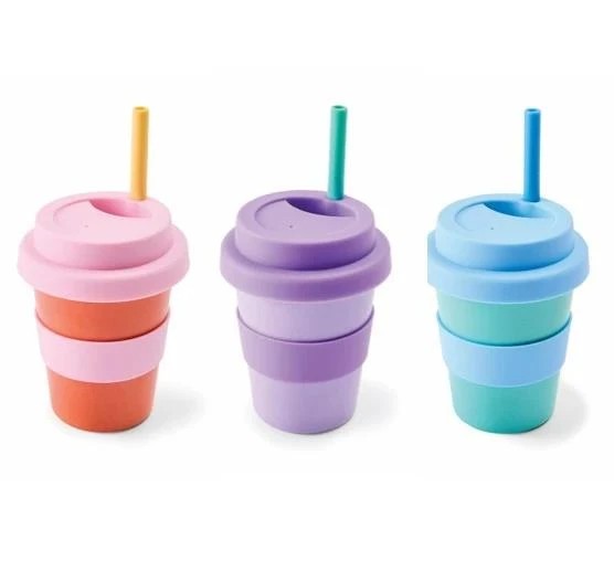 3 Babycino Cup With Straw - Assorted, 3 of 6