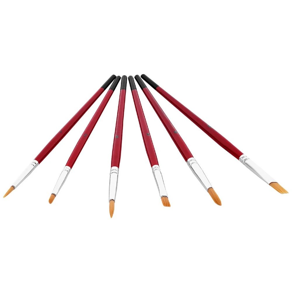 4 Born Taklon Paintbrush Round 6 Pack, 4 of 4