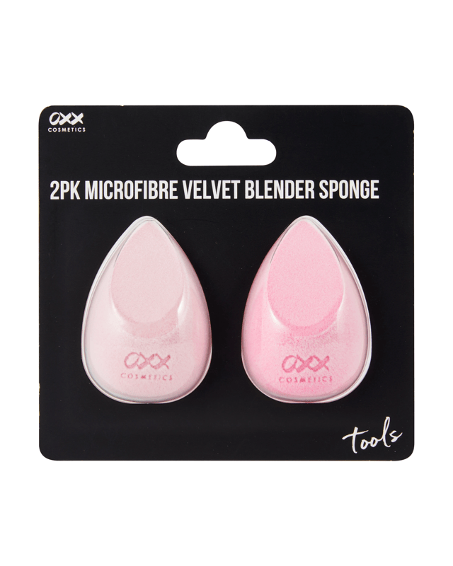 OXX Cosmetics 2 Pack Microfibre Velvet Blender Sponge - 