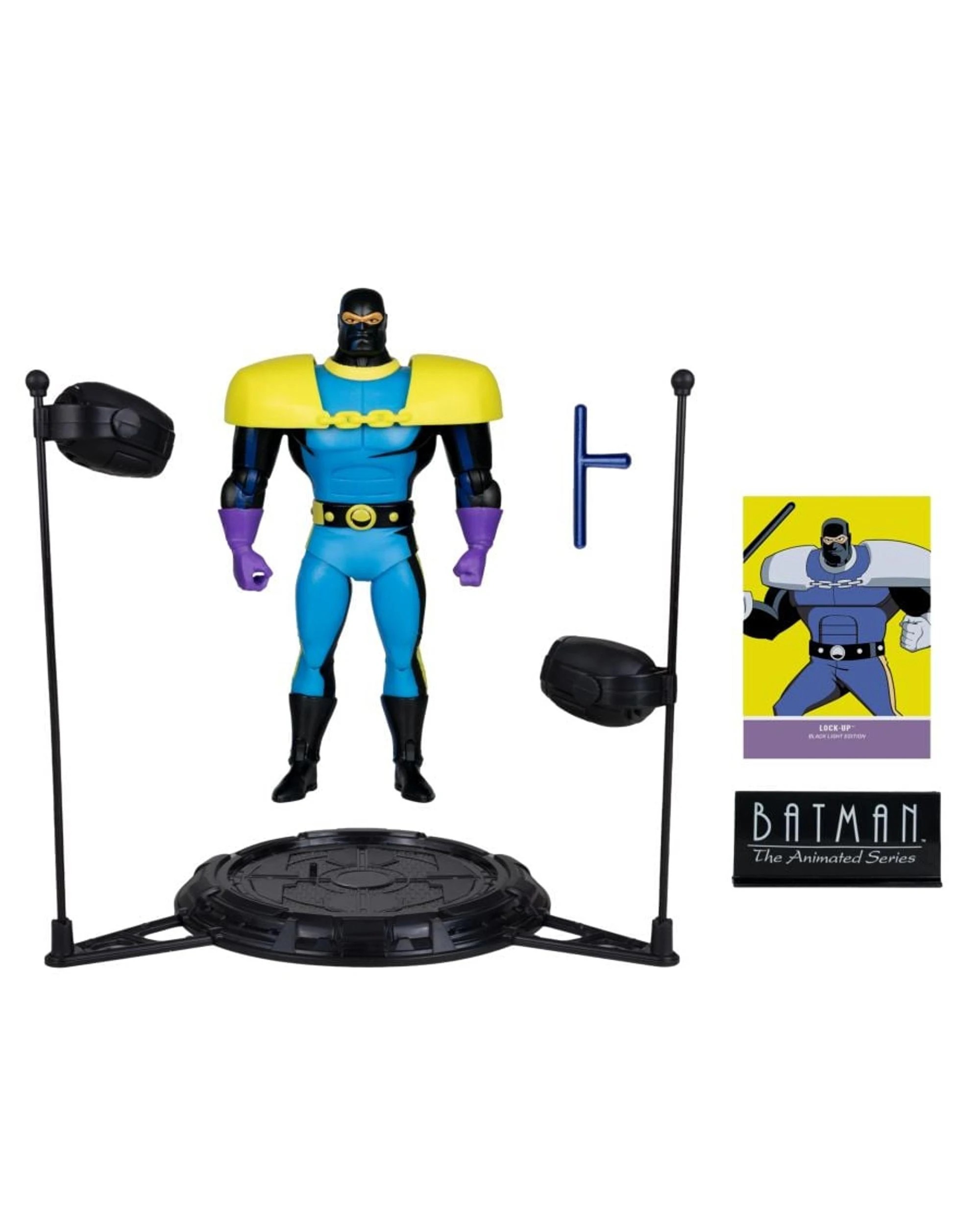6 DC Multiverse Gold Label Batman the Animated Series Black Light Edition Lock-Up 6 inch Action Figure, 6 of 10