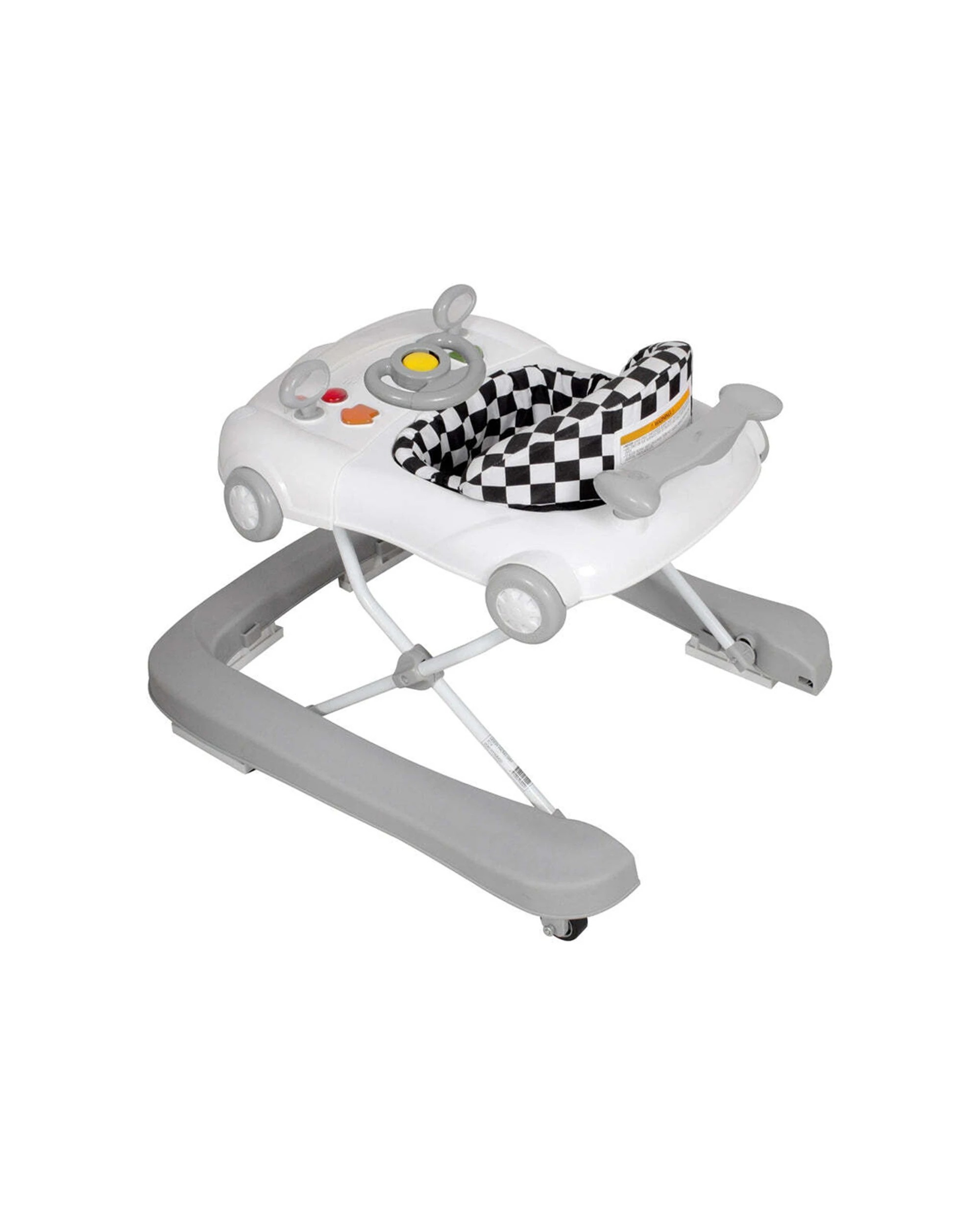 3 Childcare Dash Car Baby Toddler Walker Foldable Design 76x62cm 6-18 Months - Grey, 3 of 7