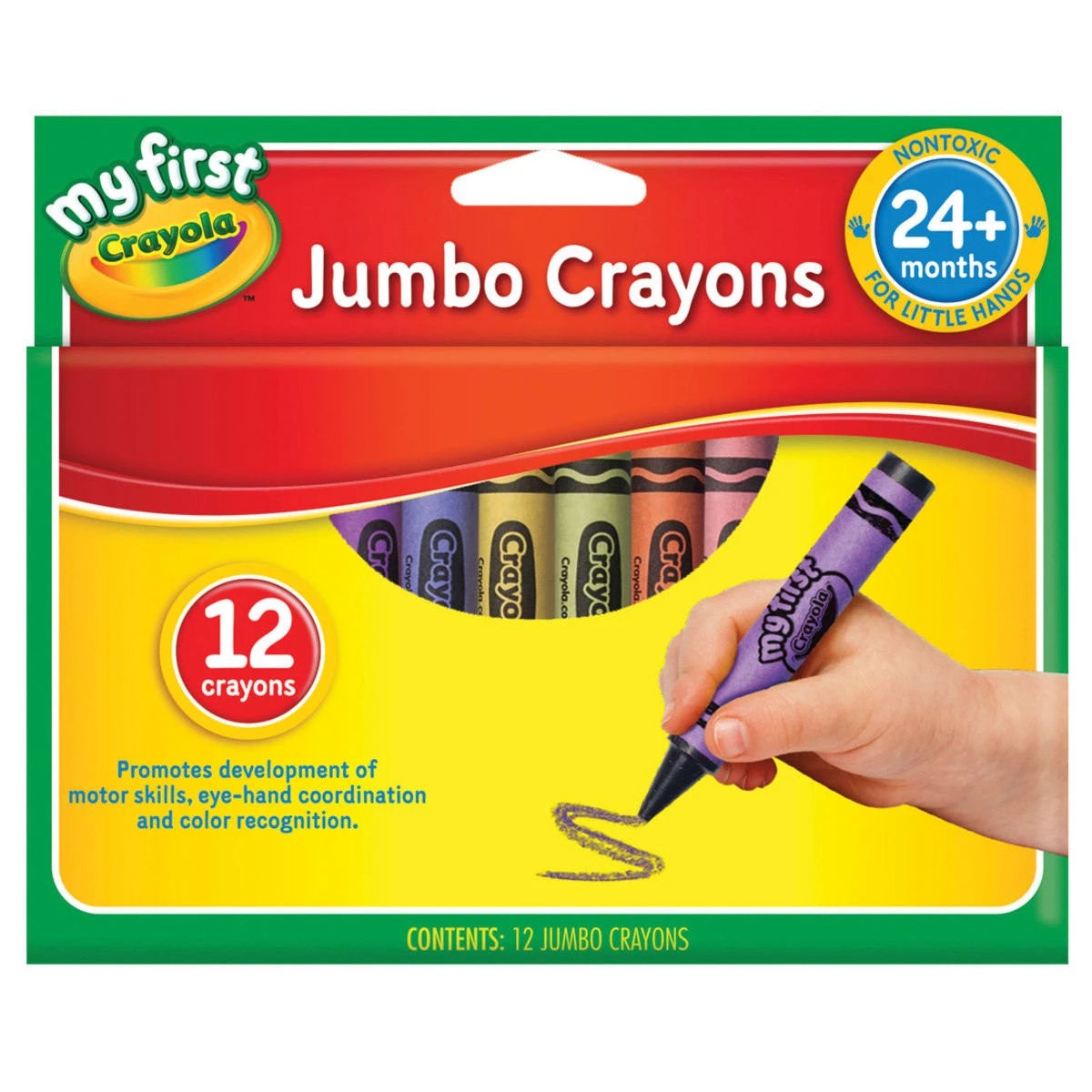 1 Crayola My First Jumbo Crayons - Pack of 12