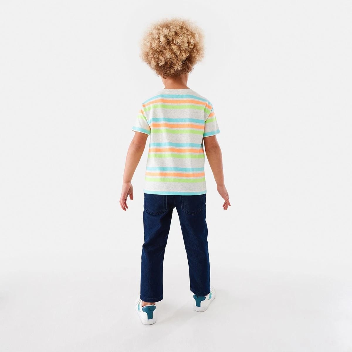 7 Stripe T-shirt Orng Multi, 7 of 9