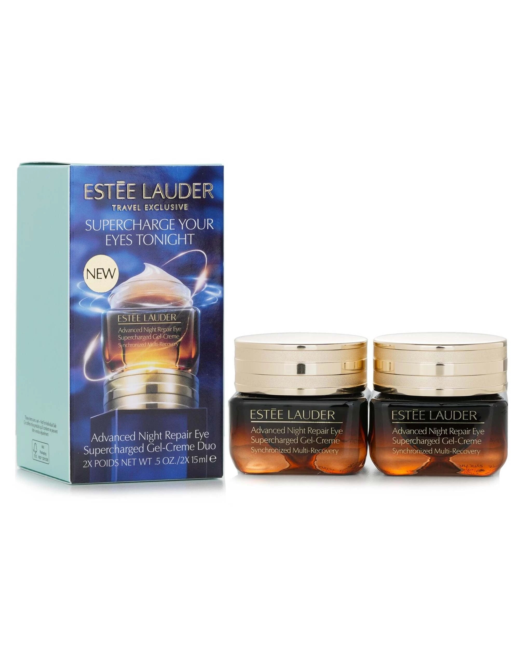 1 Estee Lauder Advanced Night Repair Eye Supercharged Gel-Creme Duo (Travel exclusive) 2x15ml, 1 of 3