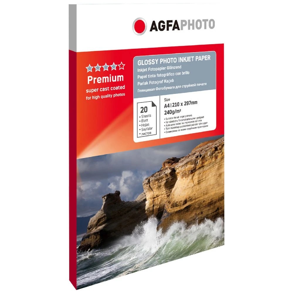 1 AGFA A4 Gloss Photo Paper 240gsm 20 Pack, 1 of 1