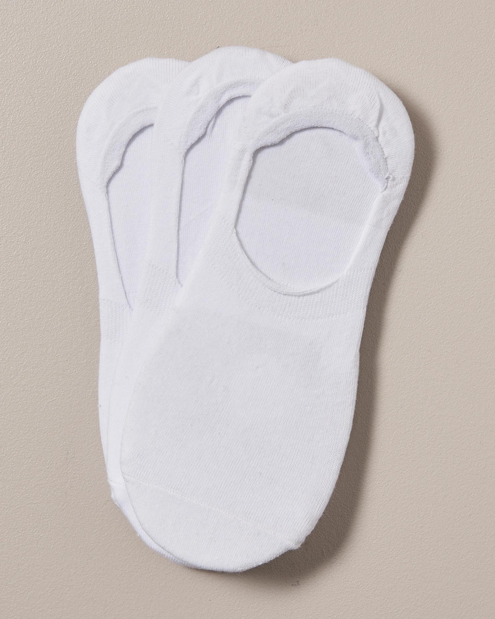 1 Underworks 3 Pack Cotton Rich Sneaker Socks WHITE, 1 of 1