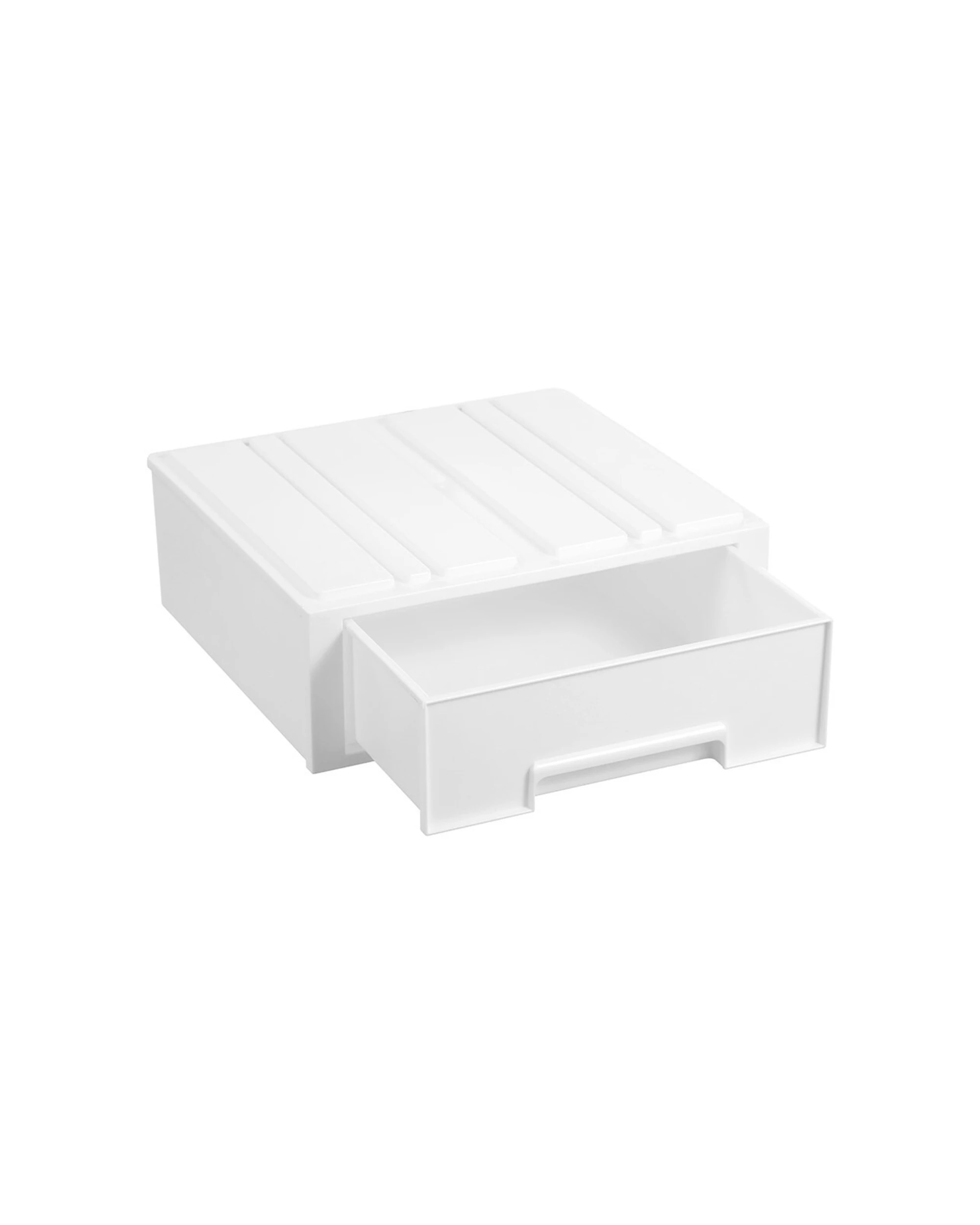4 Boxsweden 28.5x26cm Stacking Drawer Organiser Stackable Storage Durable
 - white, 4 of 8