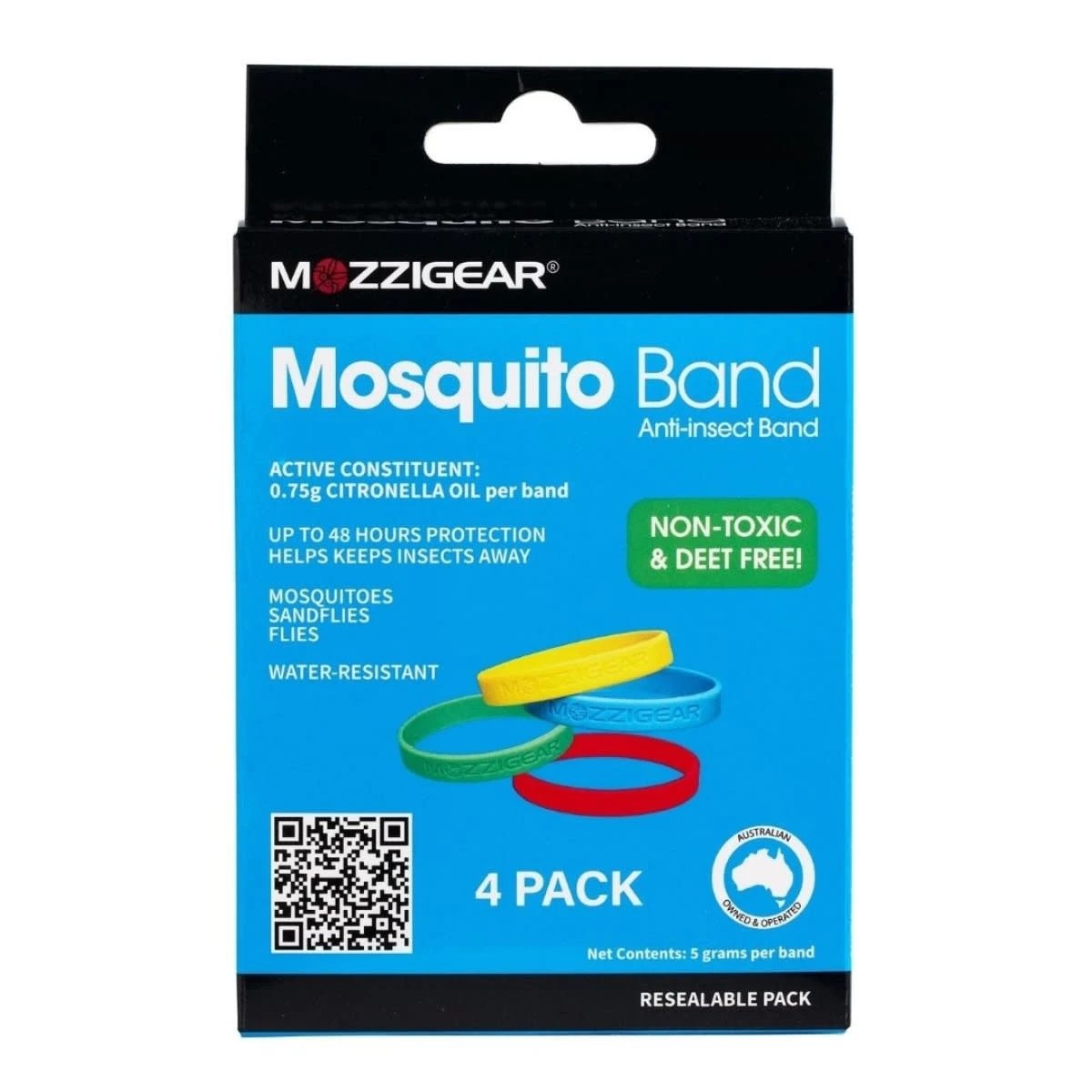 1 4 Pack Mozzigear Mosquito Bands, 1 of 4