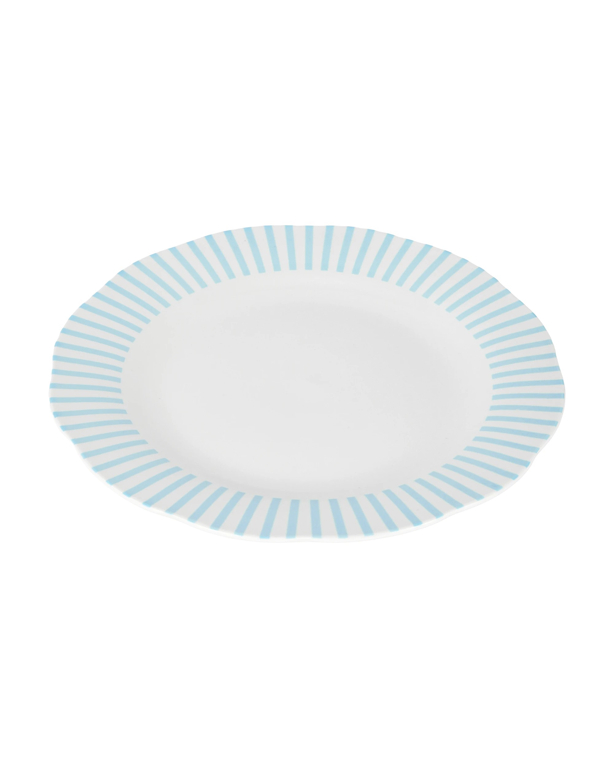 1 Blue Stripe Dinner Plate, 1 of 4