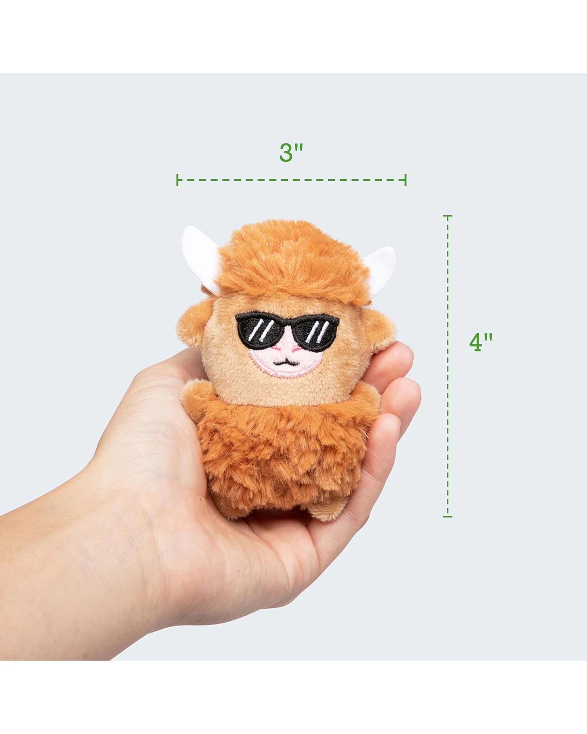 3 Emotional Support Highland Cows Plush Set, 3 of 6