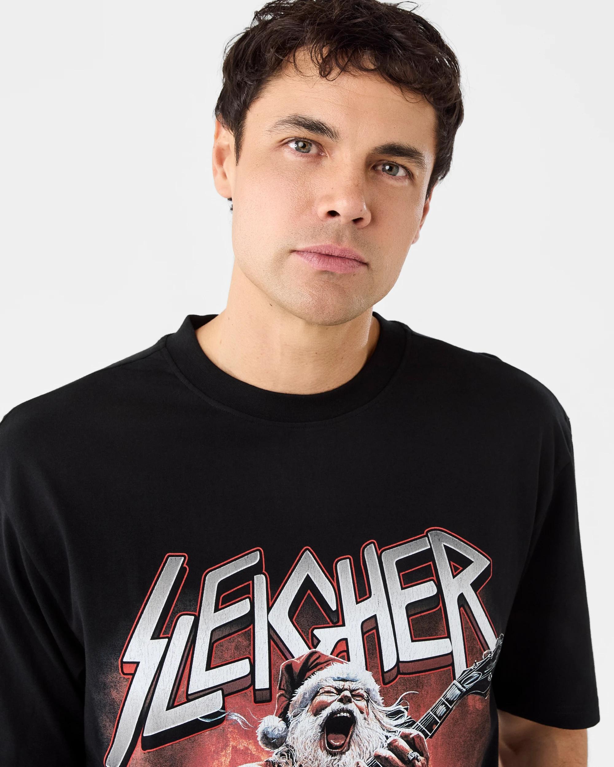 4 Oversized Christmas T-shirt Blk Xmas, 4 of 6