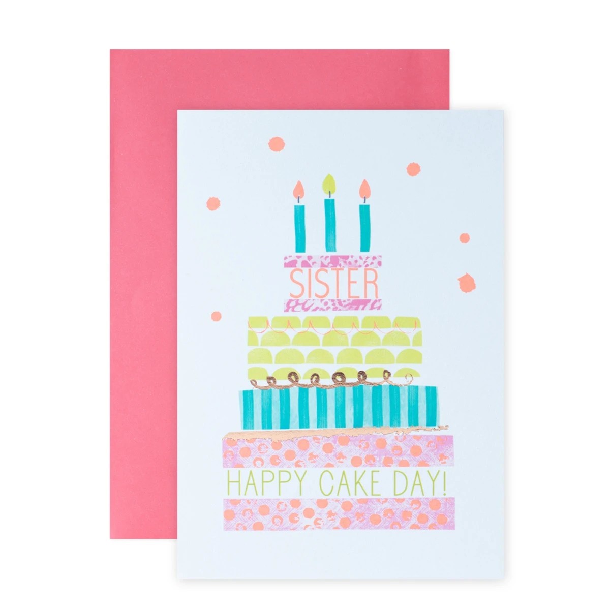 1 Connection from Hallmark Birthday Card for Sister - Cake Day, 1 of 3