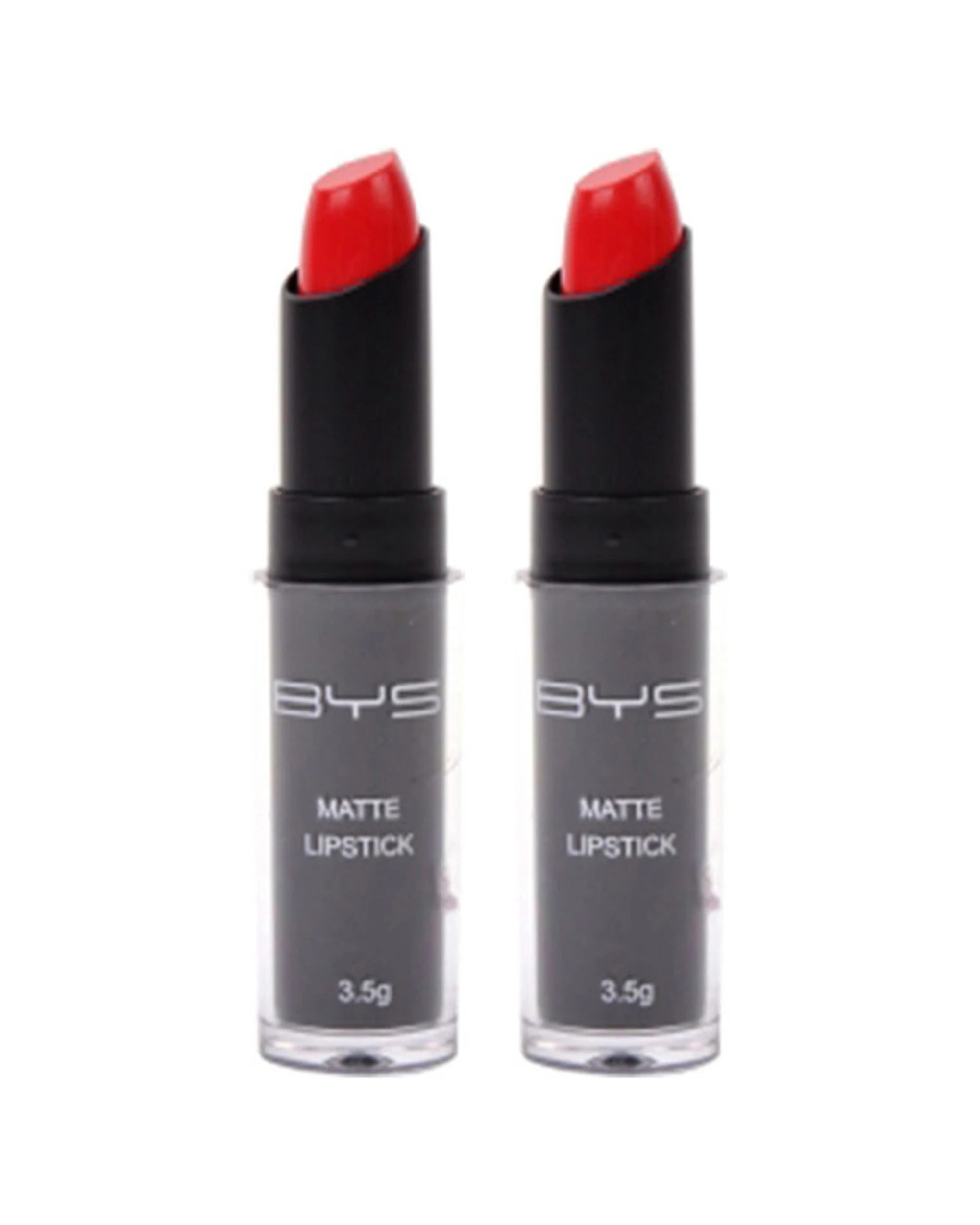 1 BYS 2PK Matte Lipstick Reddy Set Go Creamy Velvety Matte Finish - Red, 1 of 1