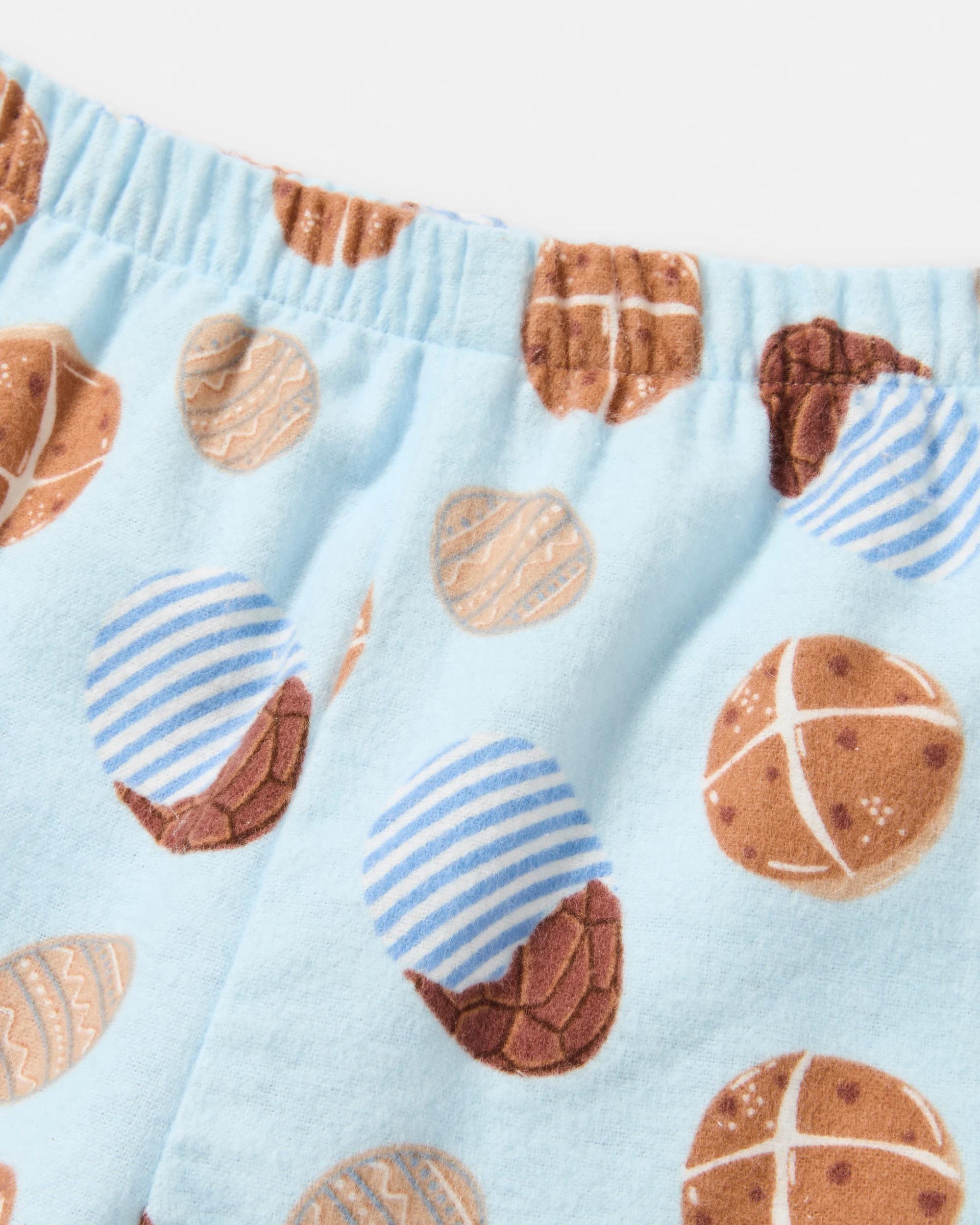 4 Australian Cotton Flannelette Pyjama Set Blu Sweets, 4 of 5