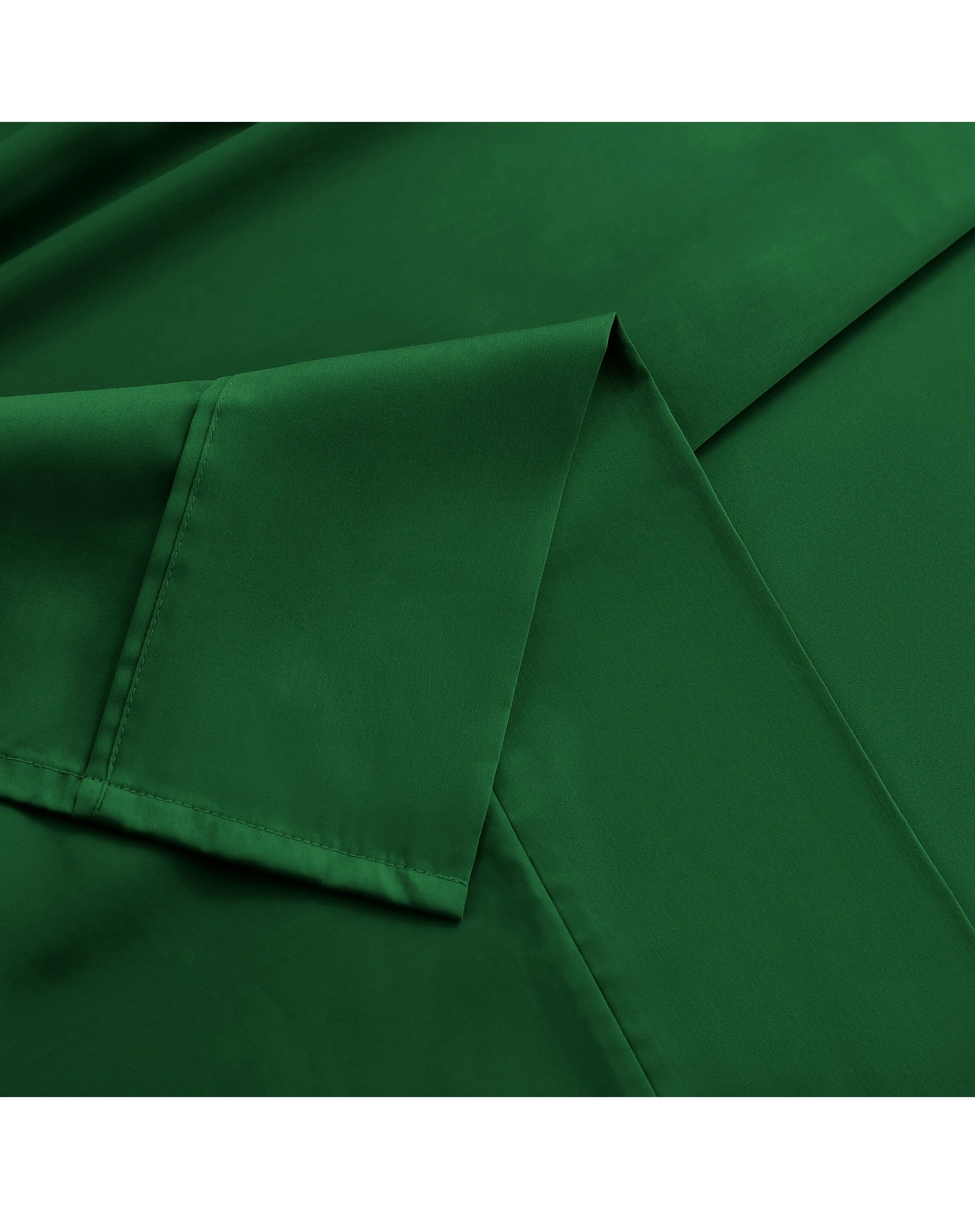 4 Serene 400TC Bamboo Cotton Sateen Sheet Set - Single Bed - Eden Green, 4 of 5