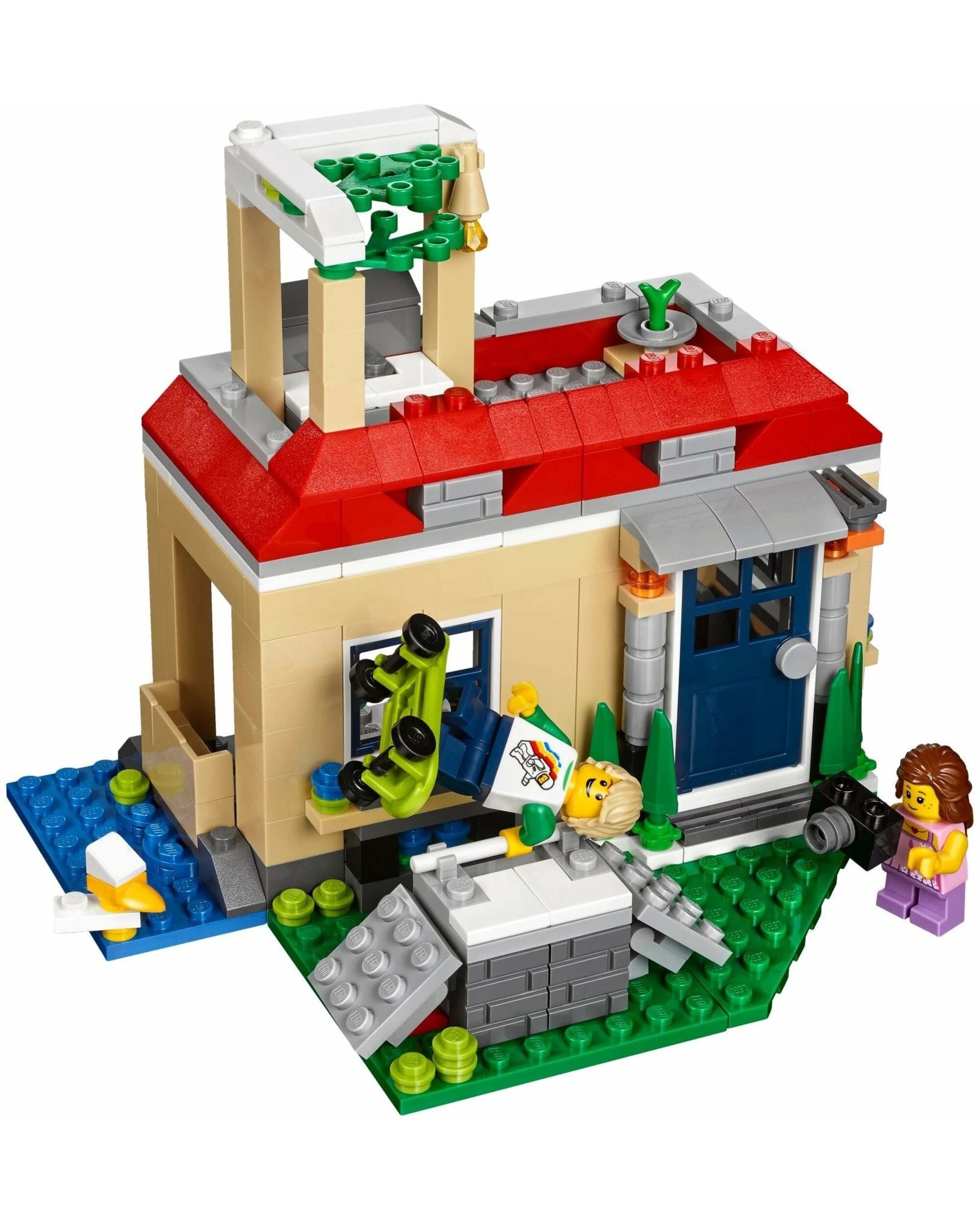 4 LEGO Creator Series Modular Poolside Holiday 31067 Building Kit, 4 of 5