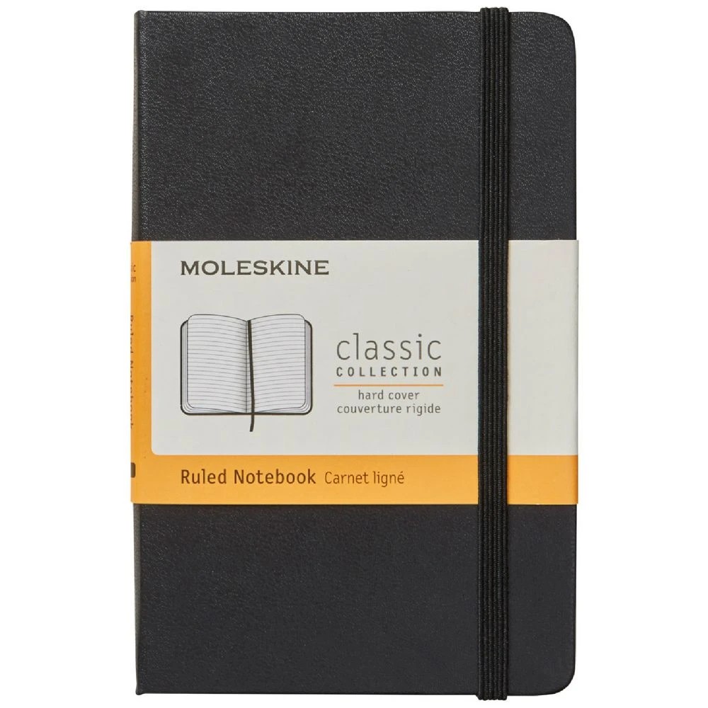 1 Moleskine Classic Hard Cover Ruled Pocket Notebook Black, 1 of 4