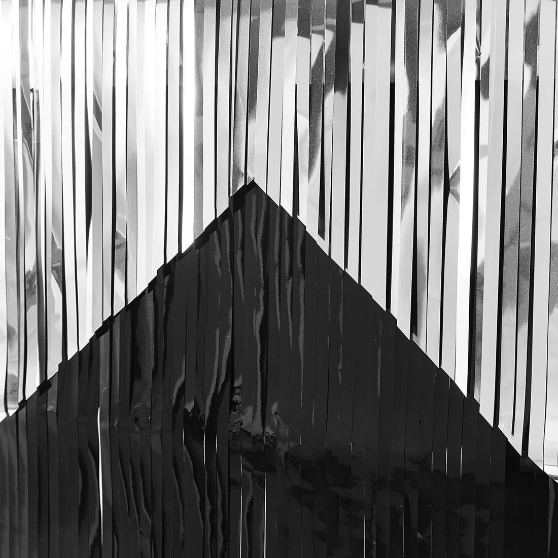 3 Silver Look and Black Foil Backdrop, 3 of 4