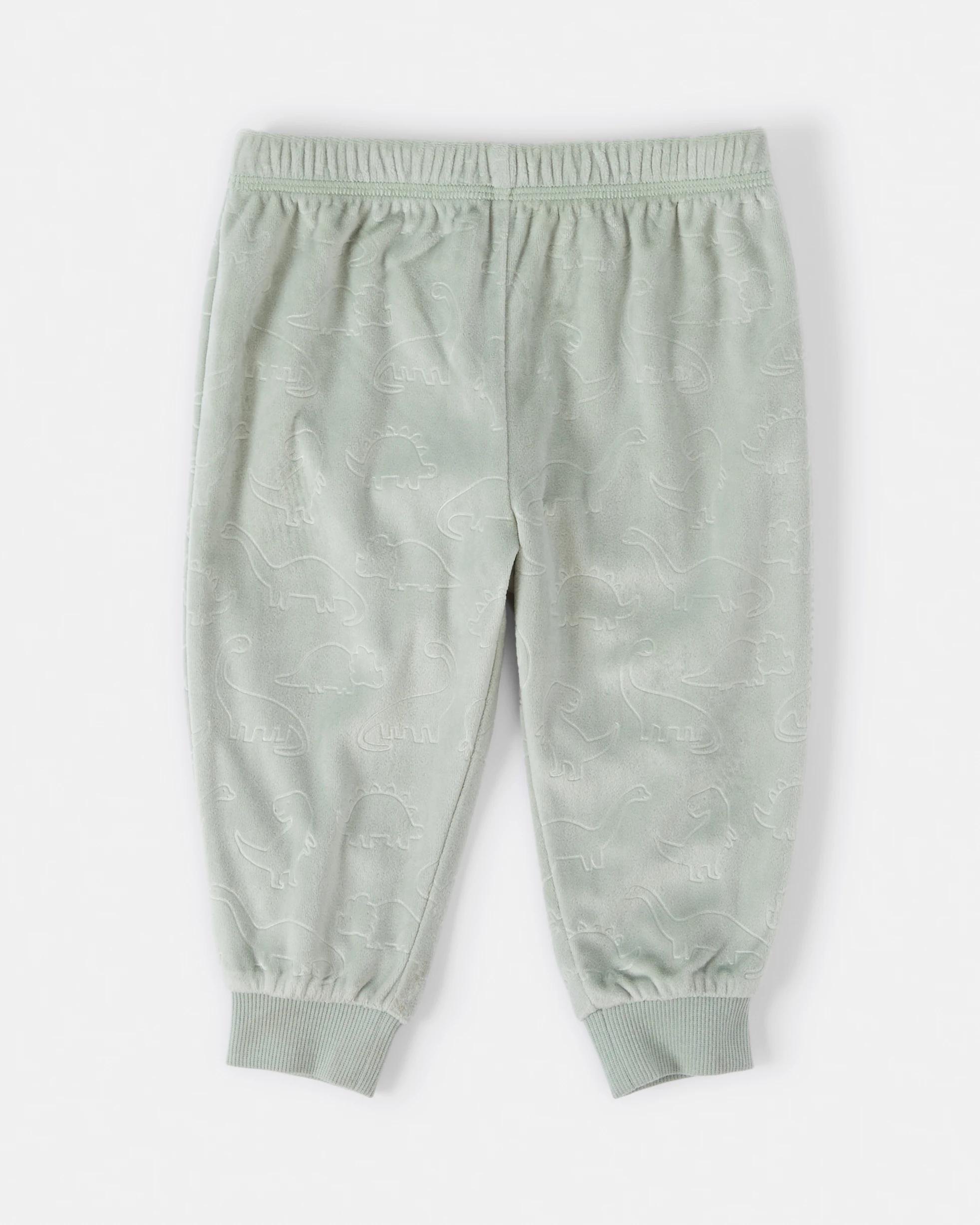 4 Twosie Fleece Pyjama Set Grn Dino, 4 of 7