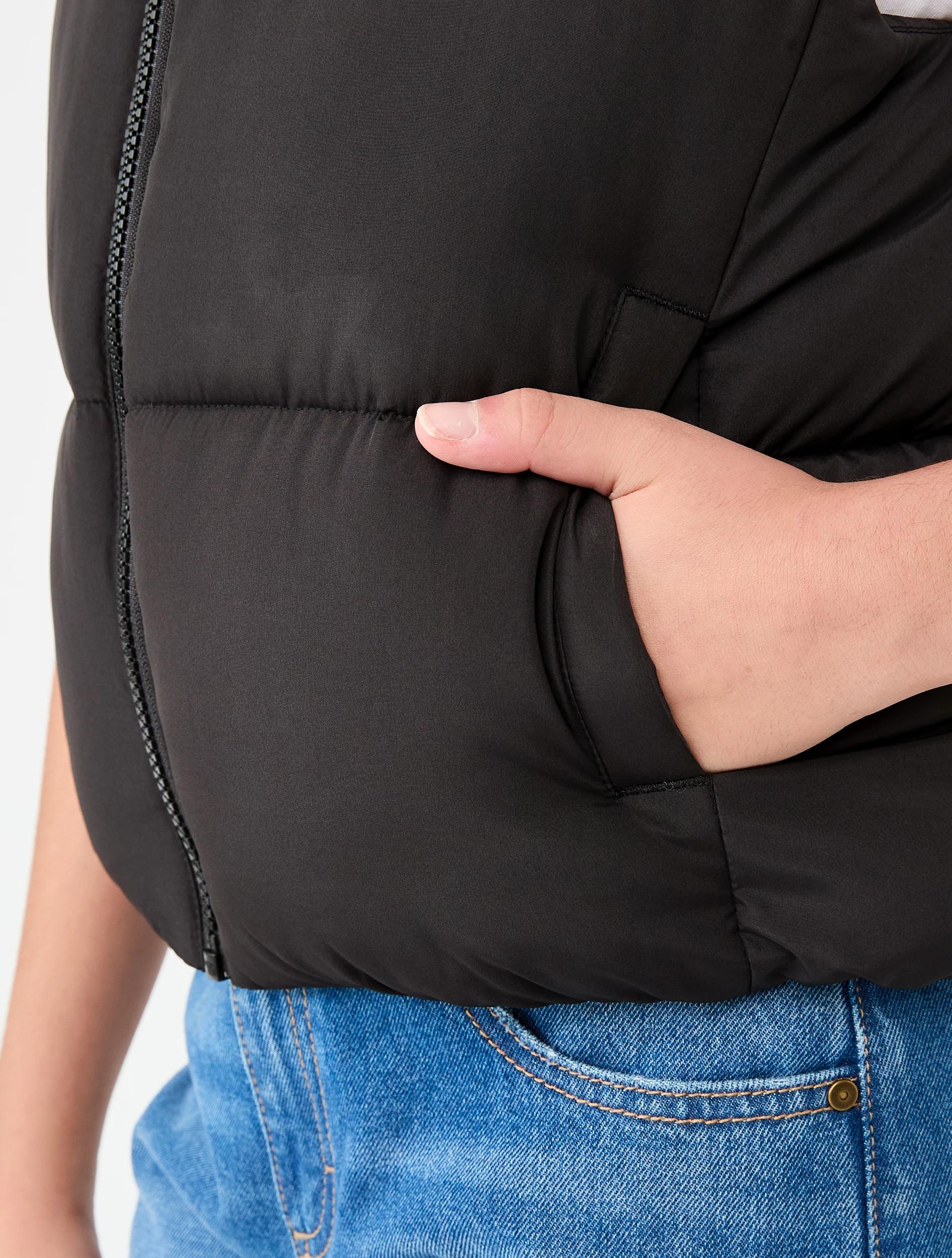 6 Puffer Vest Black, 6 of 8