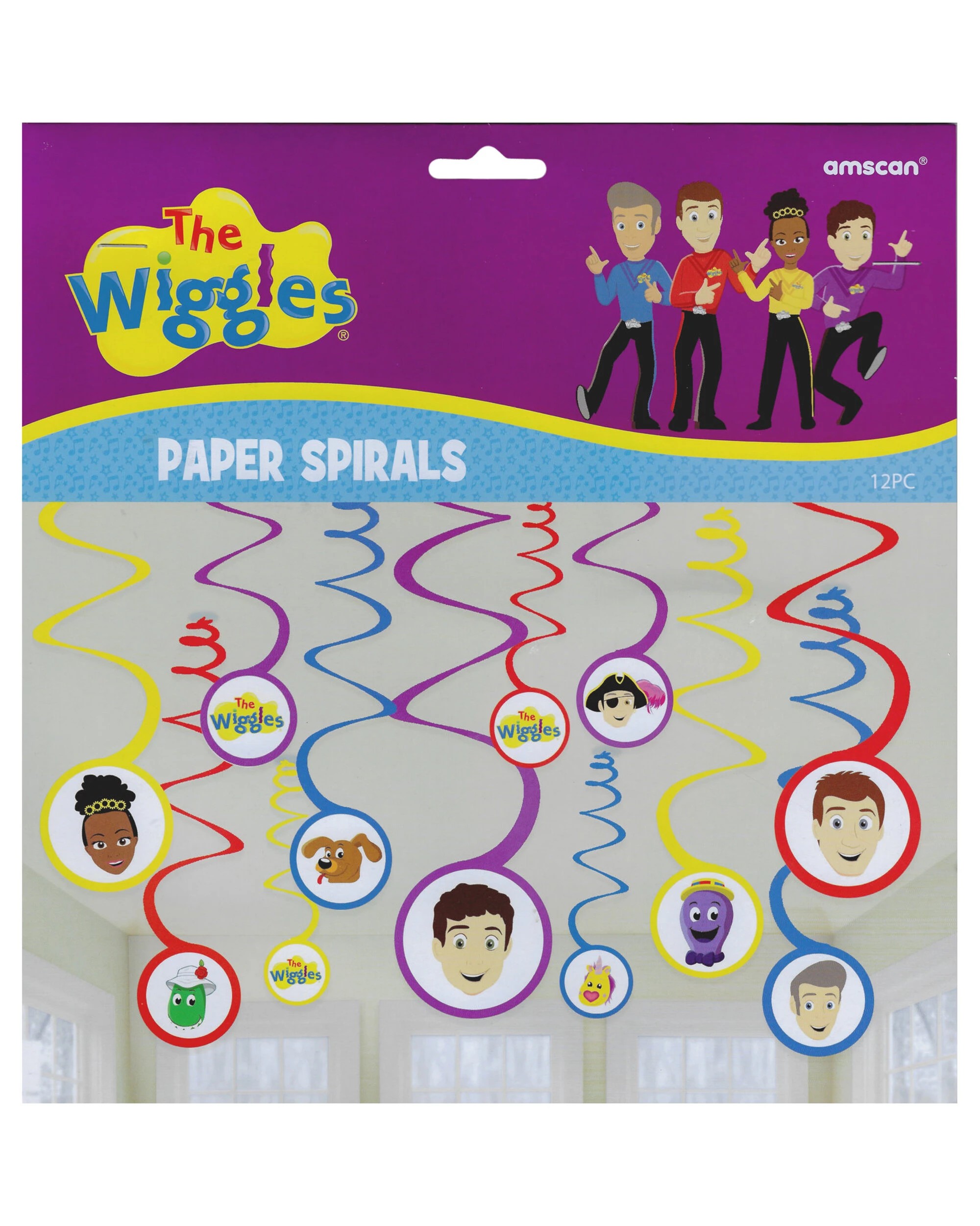 2 Amscan The Wiggles Party Swirl Decorations Pack of 12, 2 of 2