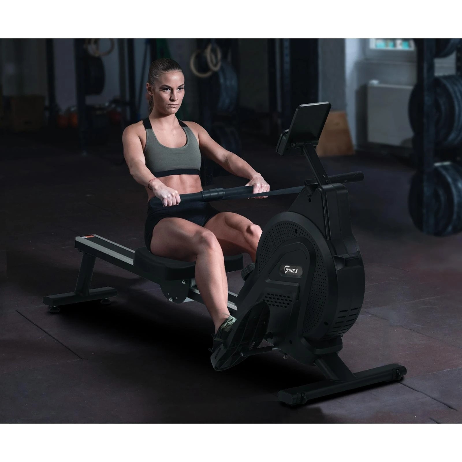 4 Finex Rowing Machine - Black, 4 of 10