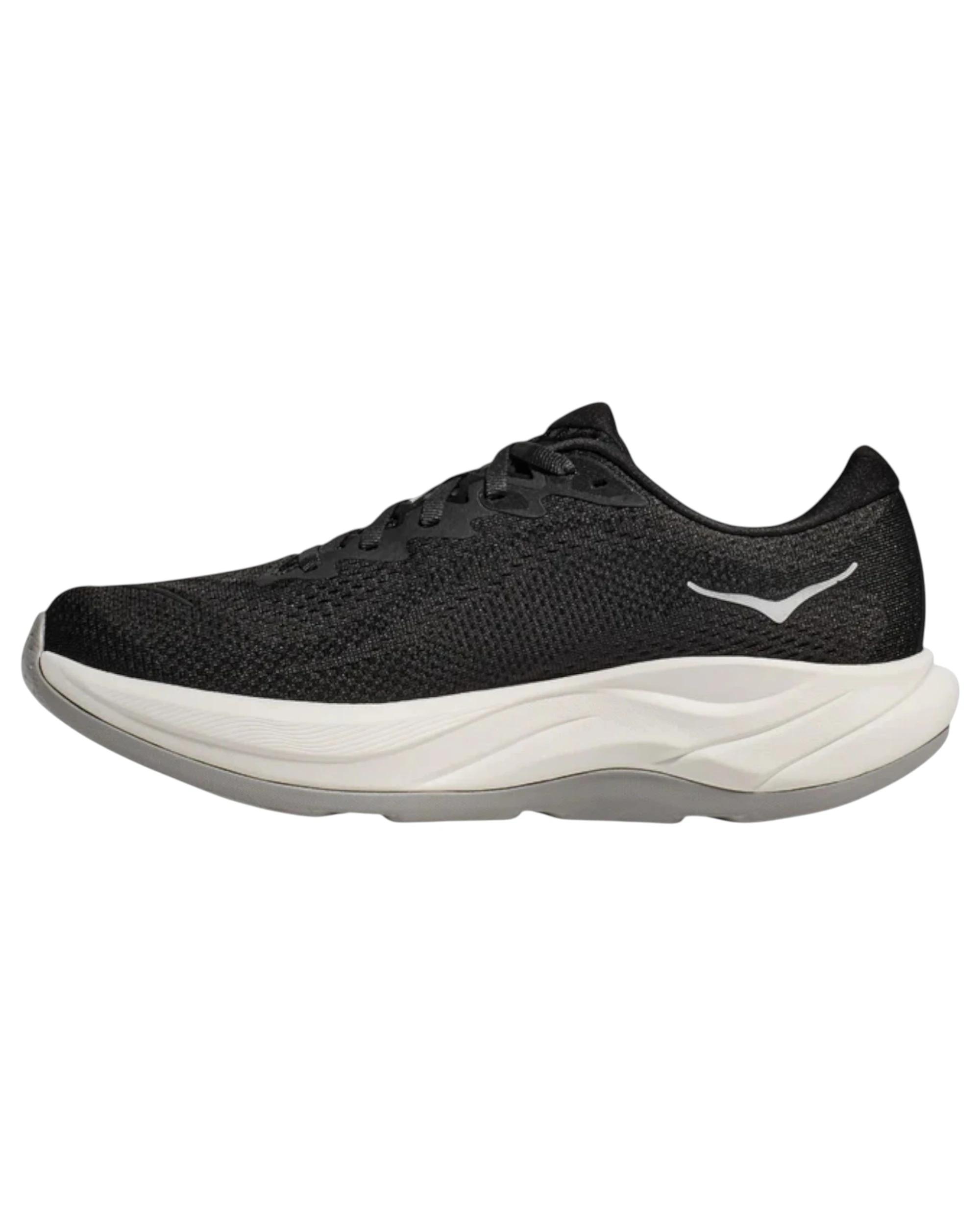 7 Hoka Mens Rincon 4 Athletic Running Shoes BLACK/WHITE, 7 of 8