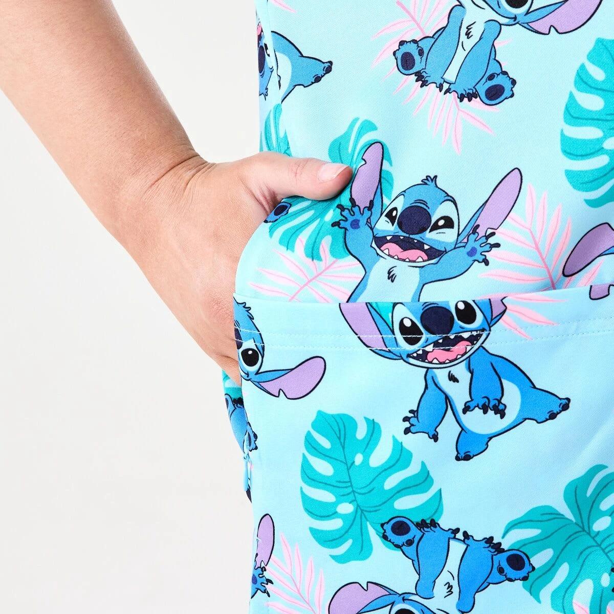 5 Work Short Sleeve Disney Lilo & Stitch License Scrub Top Stitch, 5 of 6