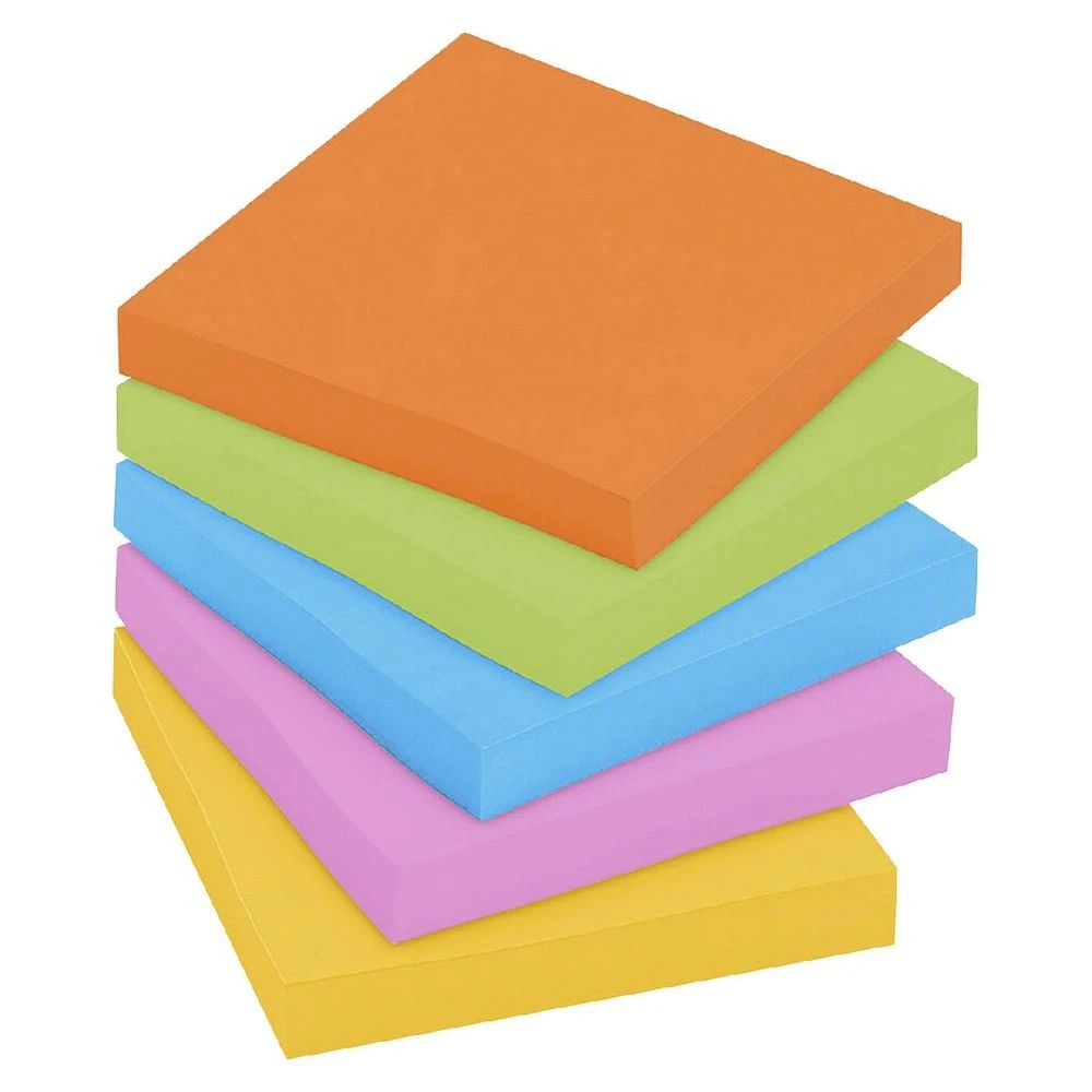 3 Post-it Super Sticky Notes 76 x 76mm Energy Boost 5 Pack, 3 of 10