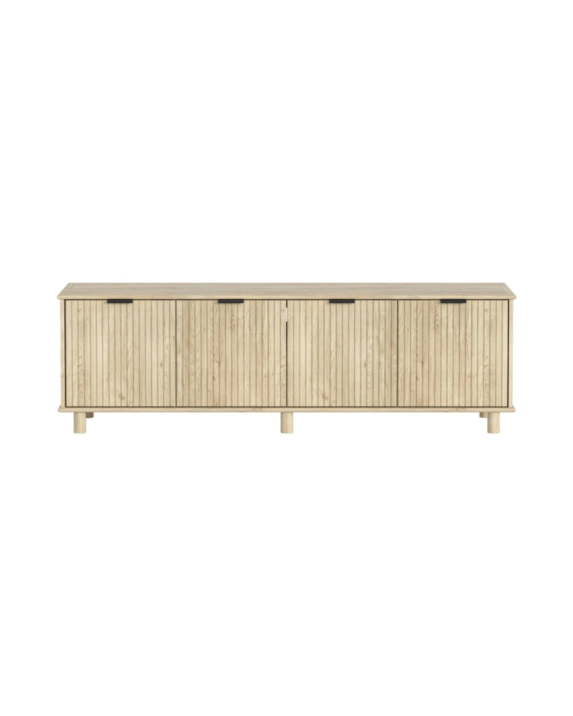 5 Alpine Bay Sorrento 4 Door TV Unit 180cm Swedish Oak - Natural, 5 of 9