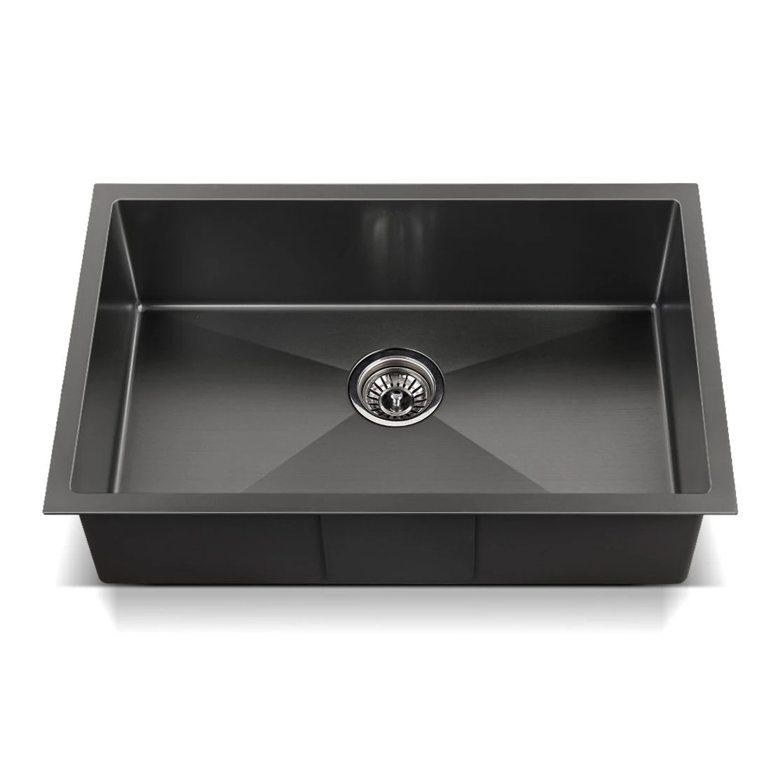 1 Cefito Kitchen Sink 70X45CM Stainless Steel Basin Single Bowl - Black, 1 of 5