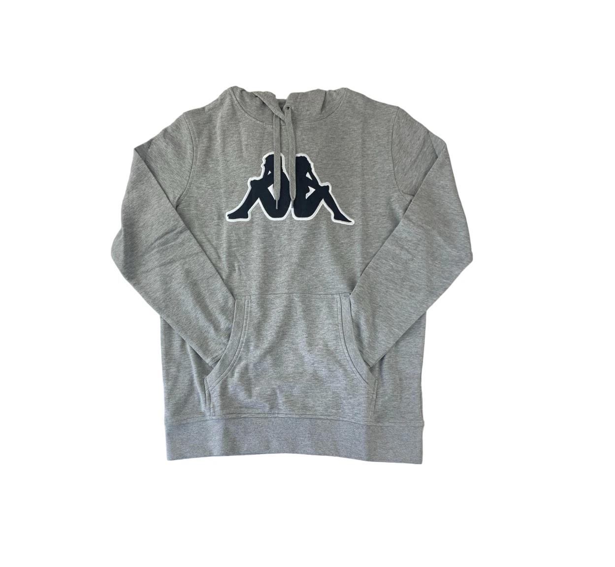 3 Kappa 3 Pack Mens Logo Tairiti Hooded Sweater 902 Pullover Hoodie GREY/BLACK, 3 of 5