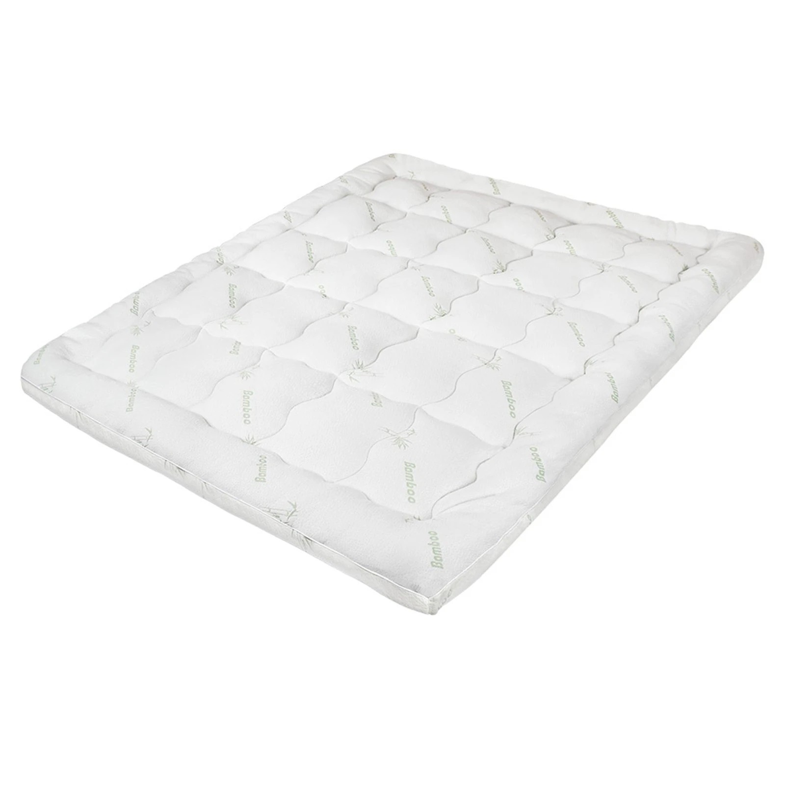1 Starry Eucalypt Bamboo Fibre Pillowtop Mattress Topper Underlay Pad 7.5cm - Single Bed, 1 of 5