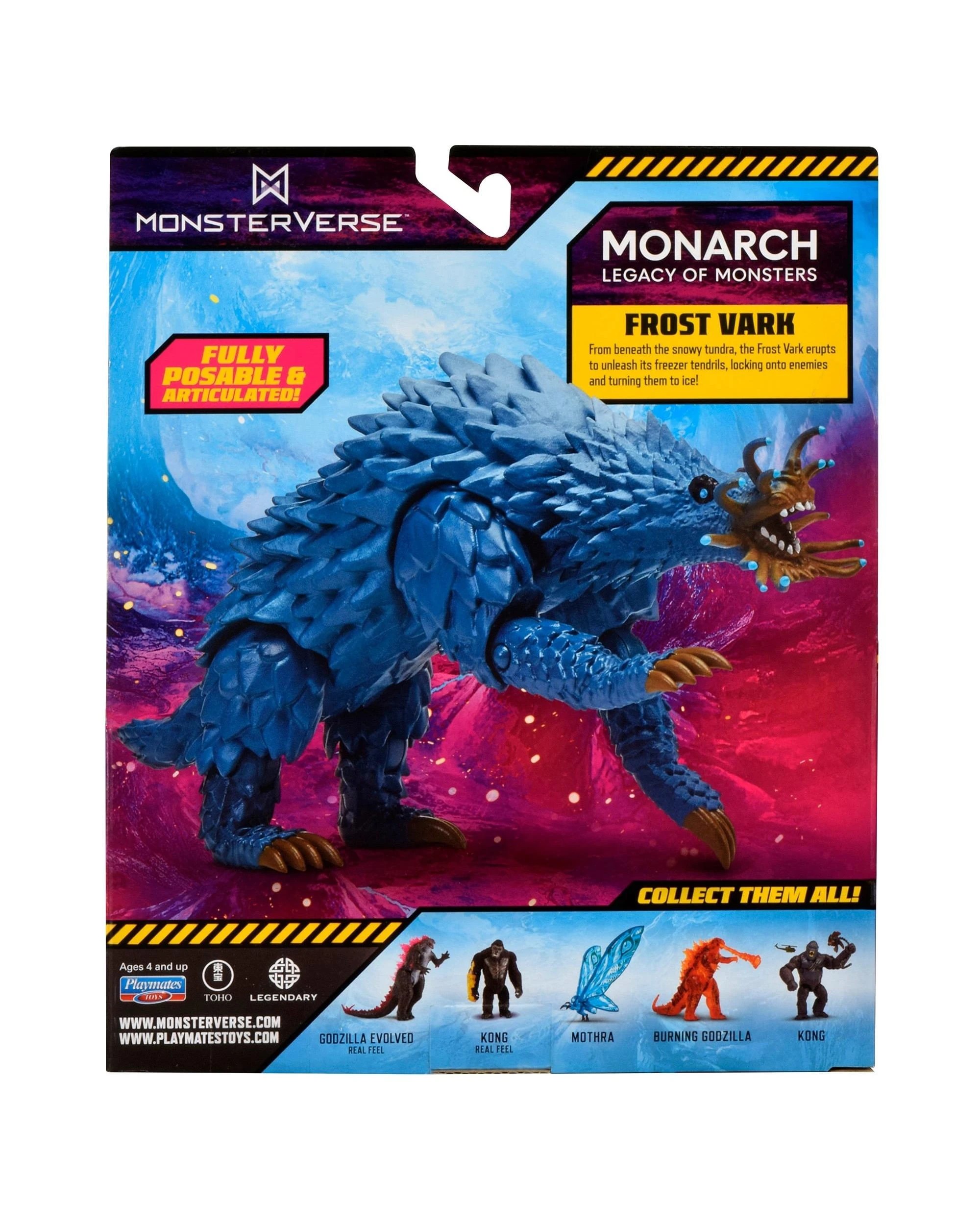3 MonsterVerse Monarch Legacy of Monsters Frost Vark 6 inch Action Figure, 3 of 6