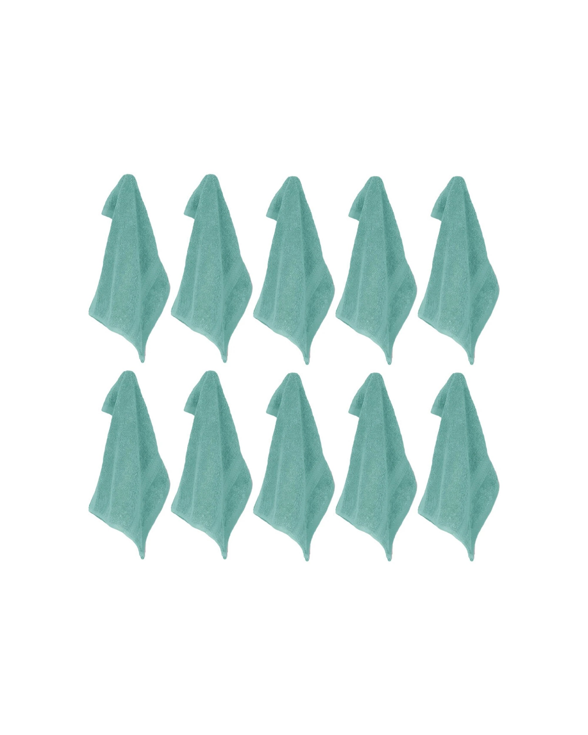 1 ARDOR Face Washer 10 Pack Face Washers - 32x32cm - Cotton Face Cloth - Absorbent, 1 of 4