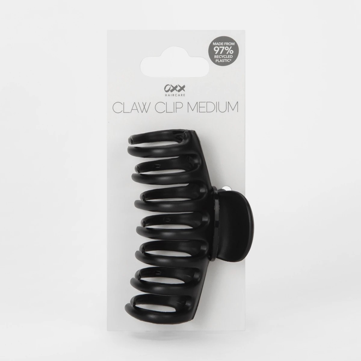 3 OXX Haircare Black Medium Barrel Claw Hair Clip, 3 of 4