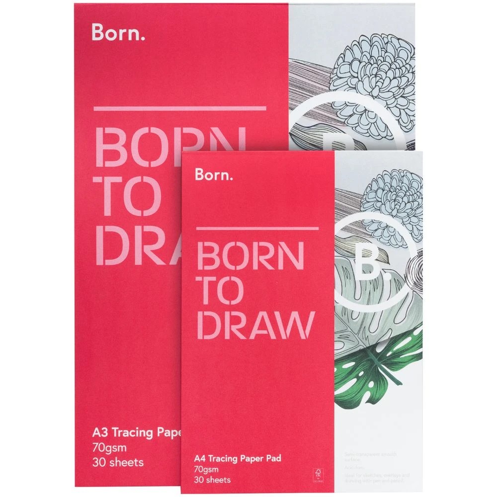 2 Born A3 Tracing Pad 70gsm 30 Sheets, 2 of 3