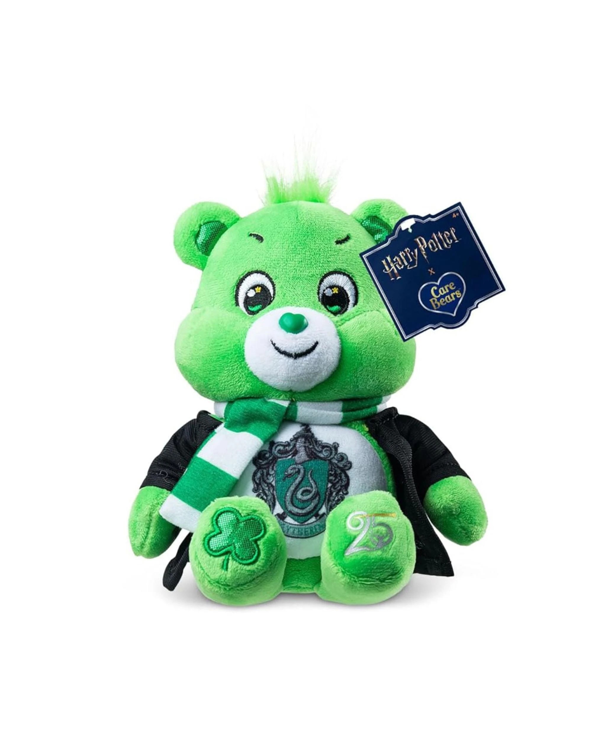 1 Care Bears X Harry Potter Good Luck Slytherin 8 inch Plush, 1 of 8