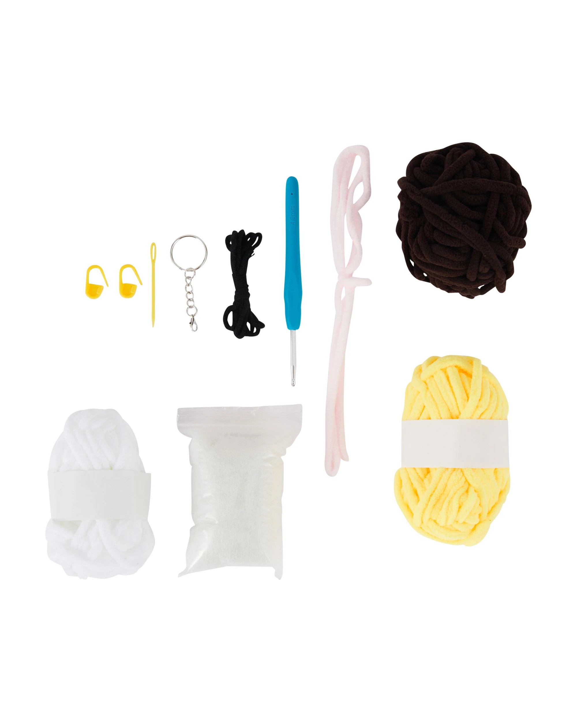 2 DIY Crochet Keyring Kit - Bee, 2 of 3