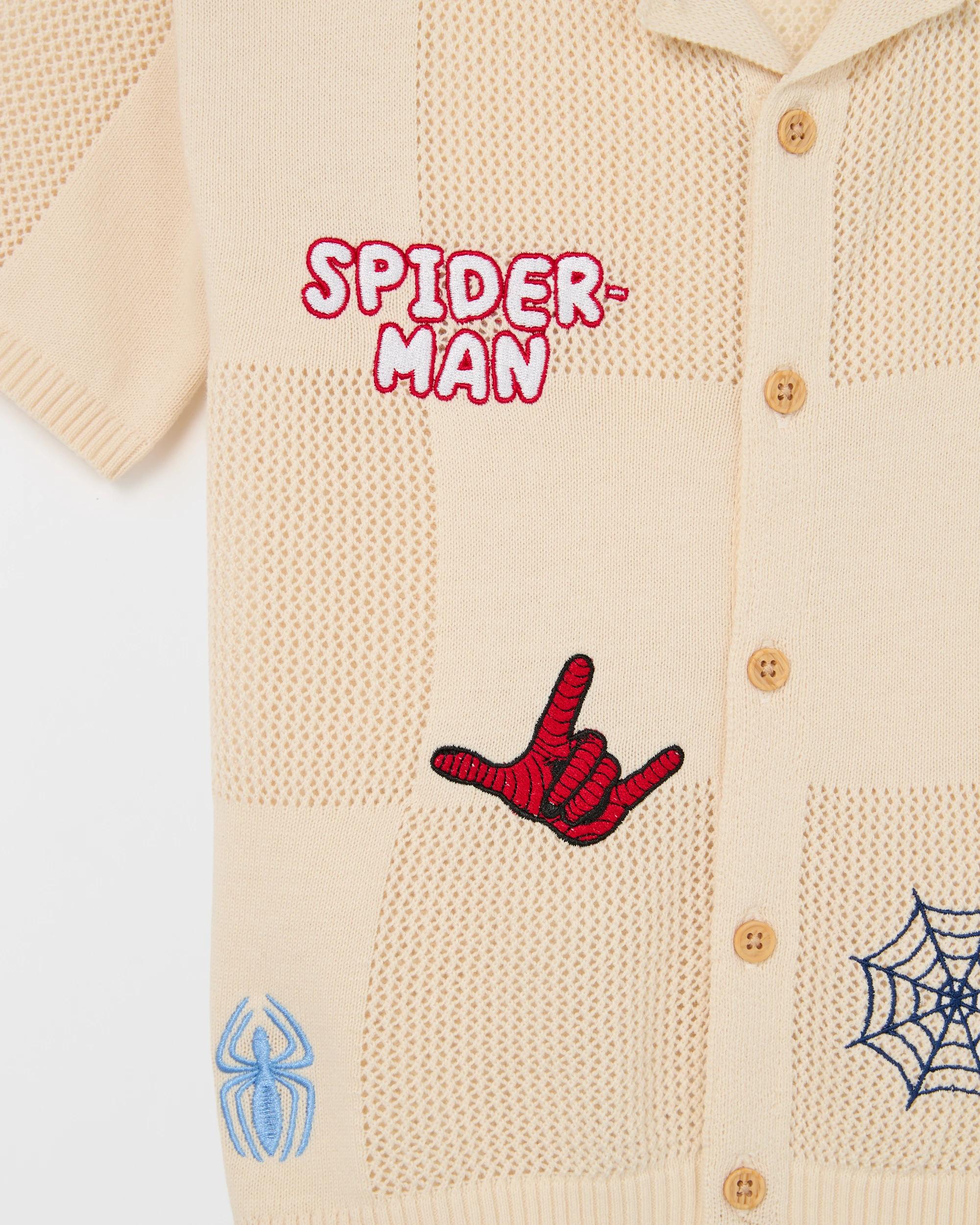 2 Disney Marvel Spider-Man Australian Cotton Knit Shirt OFF WHITE, 2 of 2