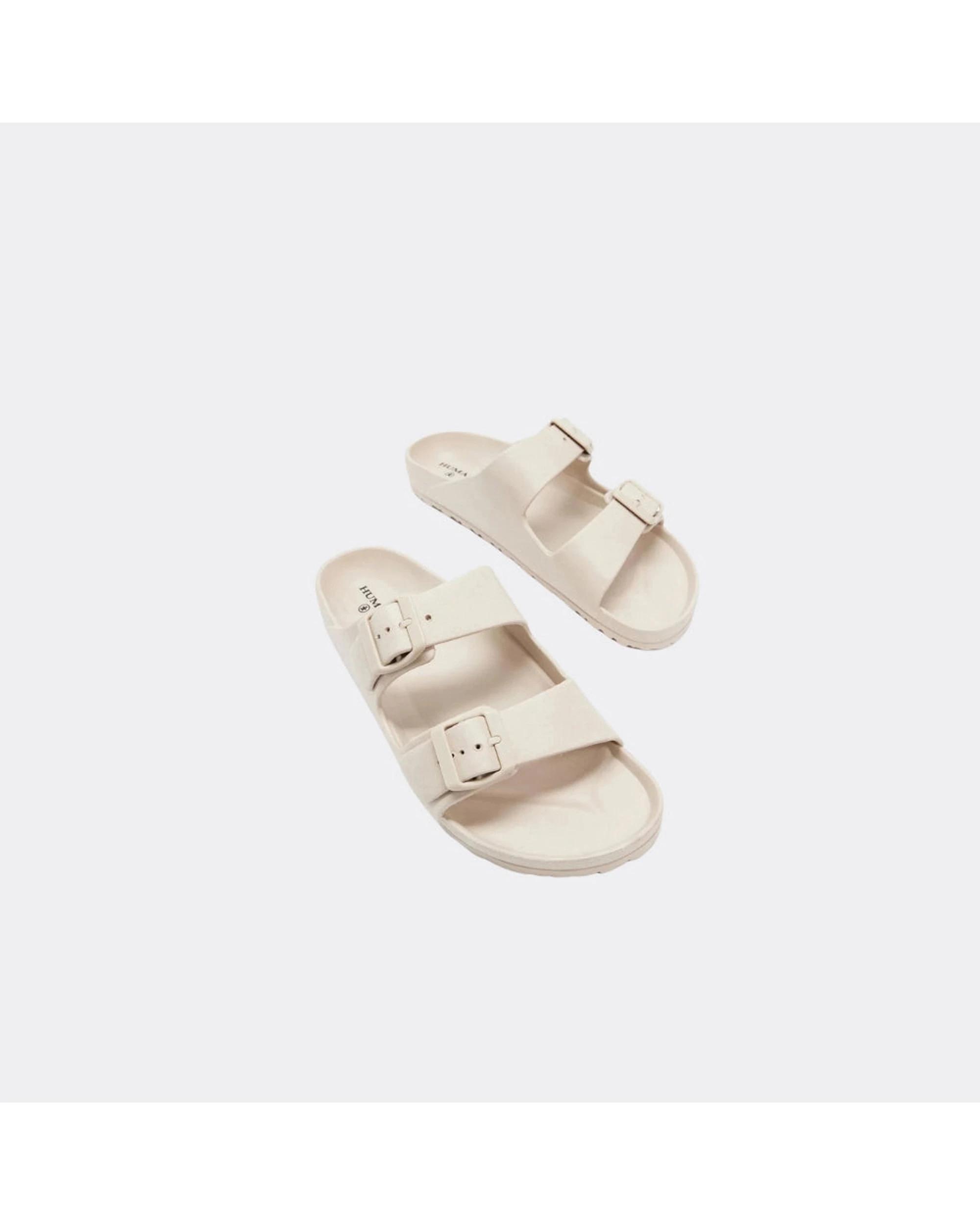 2 Human Shoes Ripe Women's Sandals Double Buckle Super Soft Black COOL GREY, 2 of 4