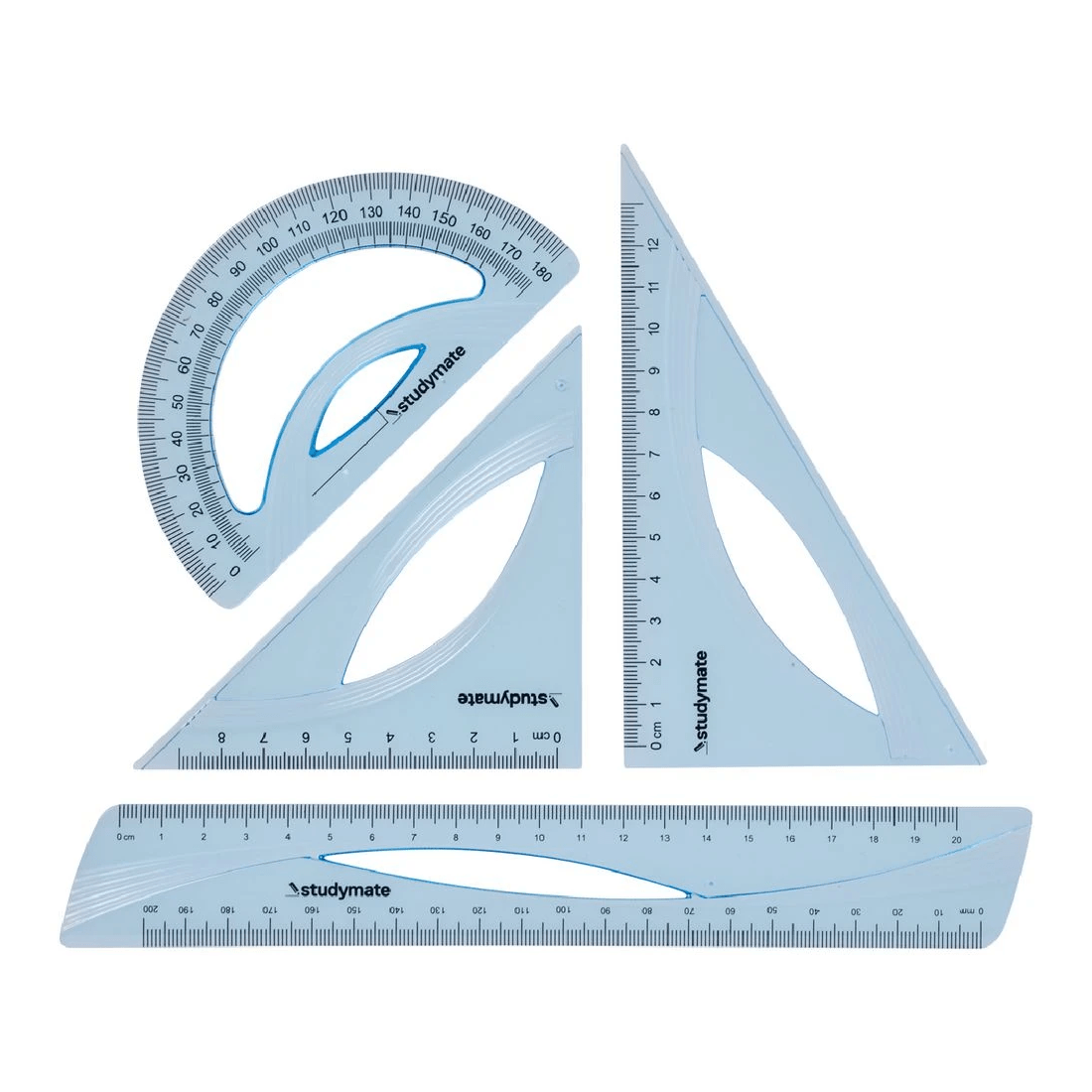 1 Studymate 4 Piece Geometry Set, 1 of 2