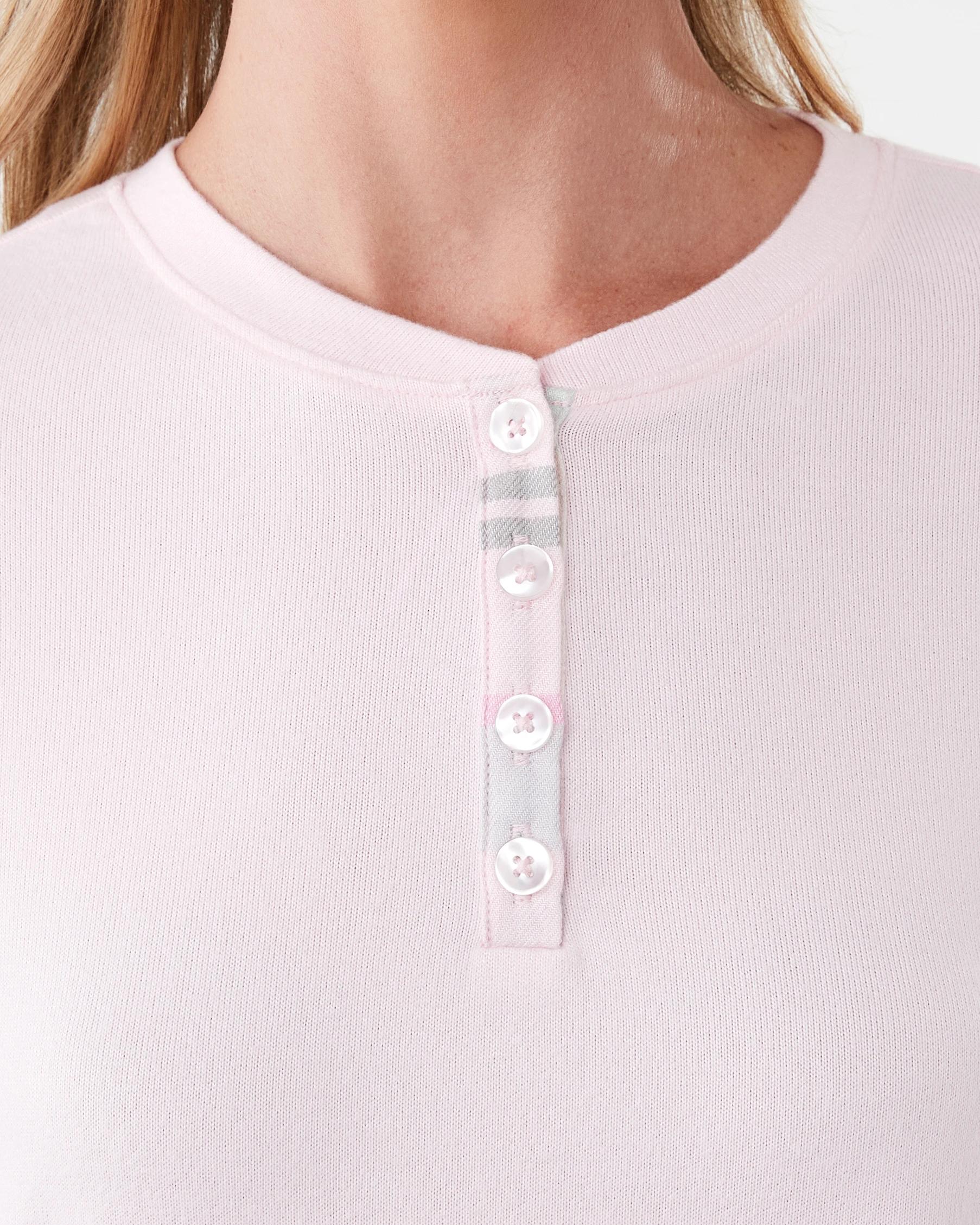 5 Supersoft Henley Top and Flannel Pants Pyjama Set Chk Gn Pik, 5 of 8