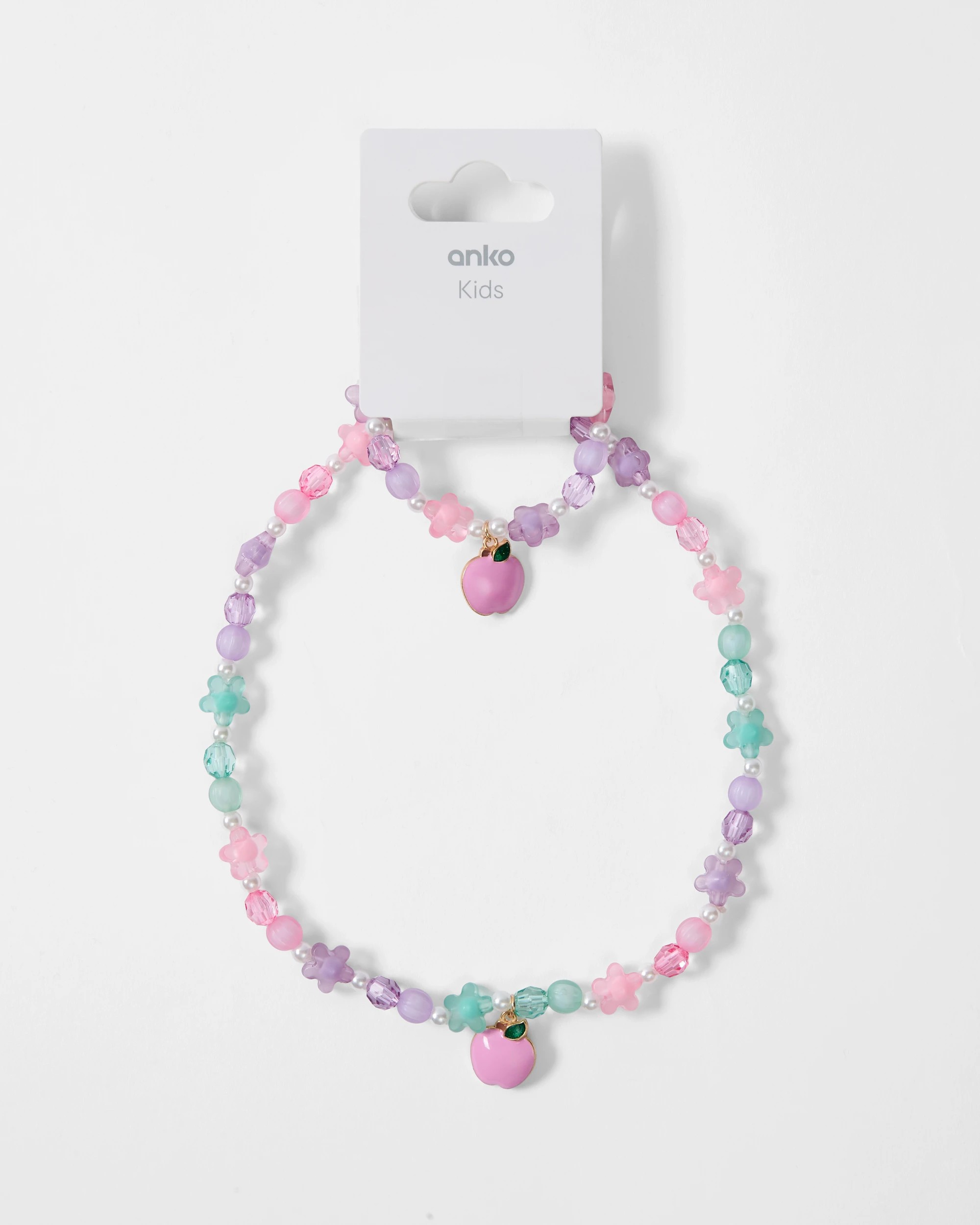 4 2 Pack Apple Necklace and Bracelet Set, 4 of 4