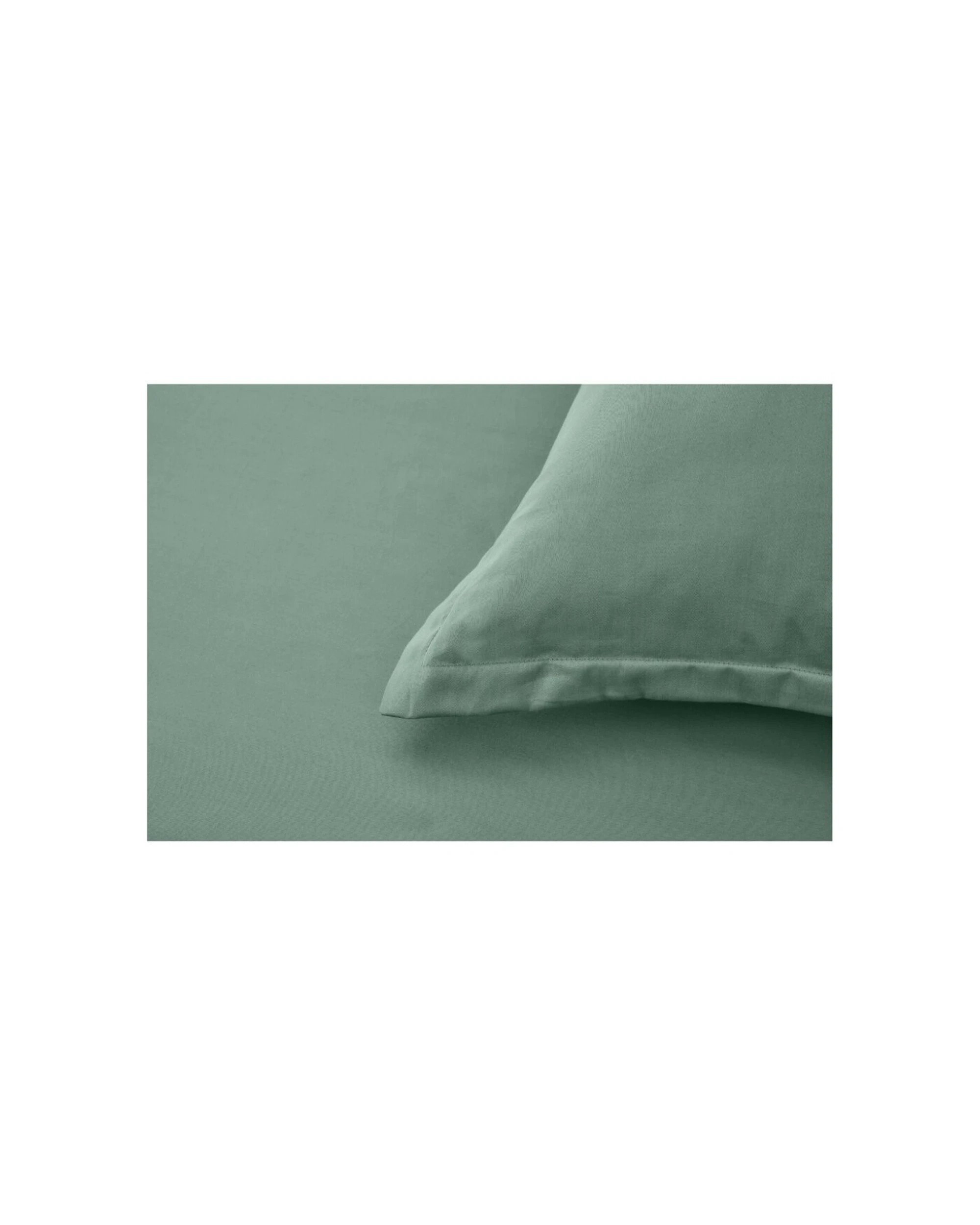 2 Grosvenor House Egyptian Cotton Tailored Pillowcase Slate 500TC - Green, 2 of 3