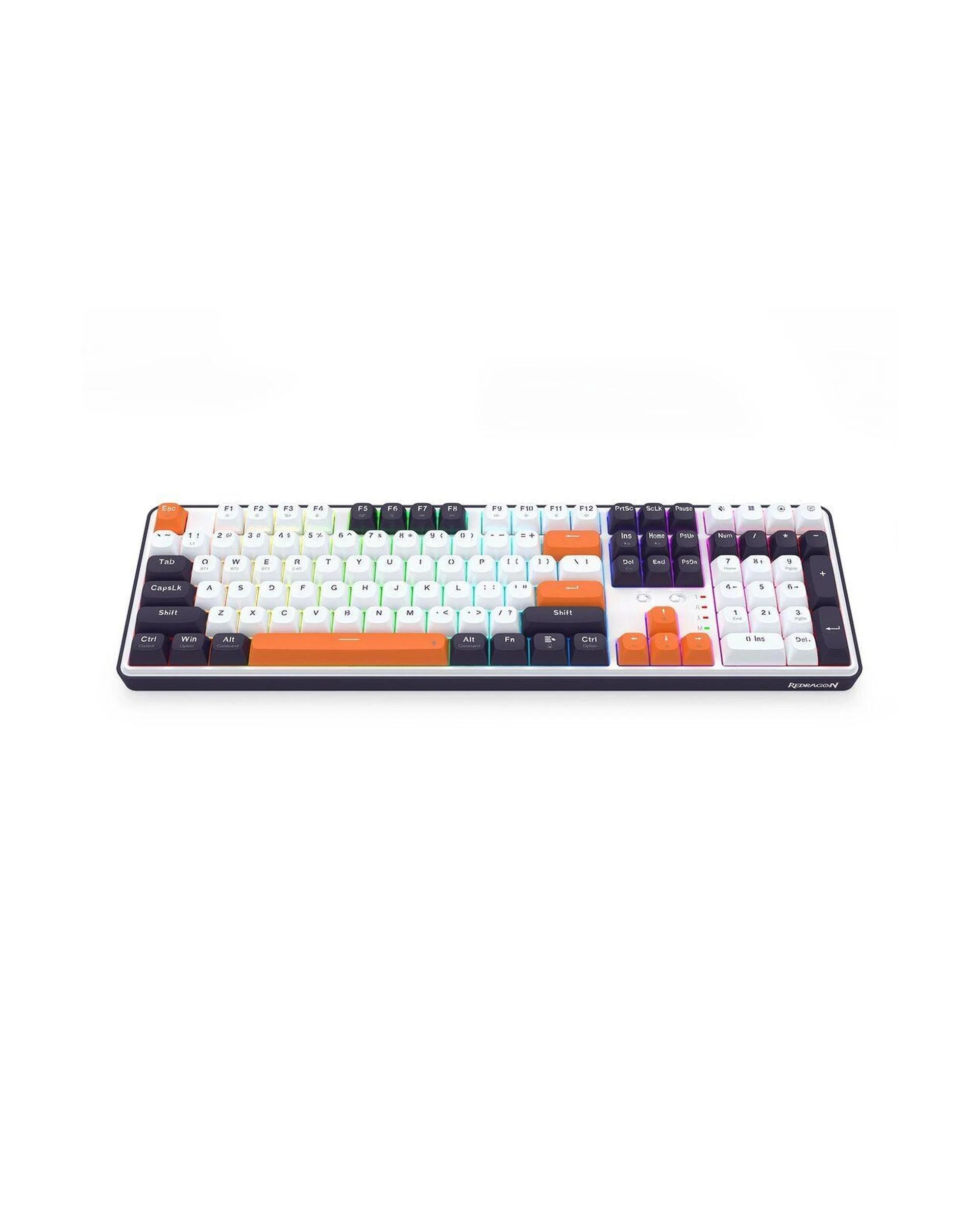 4 Redragon K689WBO RGB Pro Wyvern White 108Key Wireless Mechanical Keyboard, 4 of 10