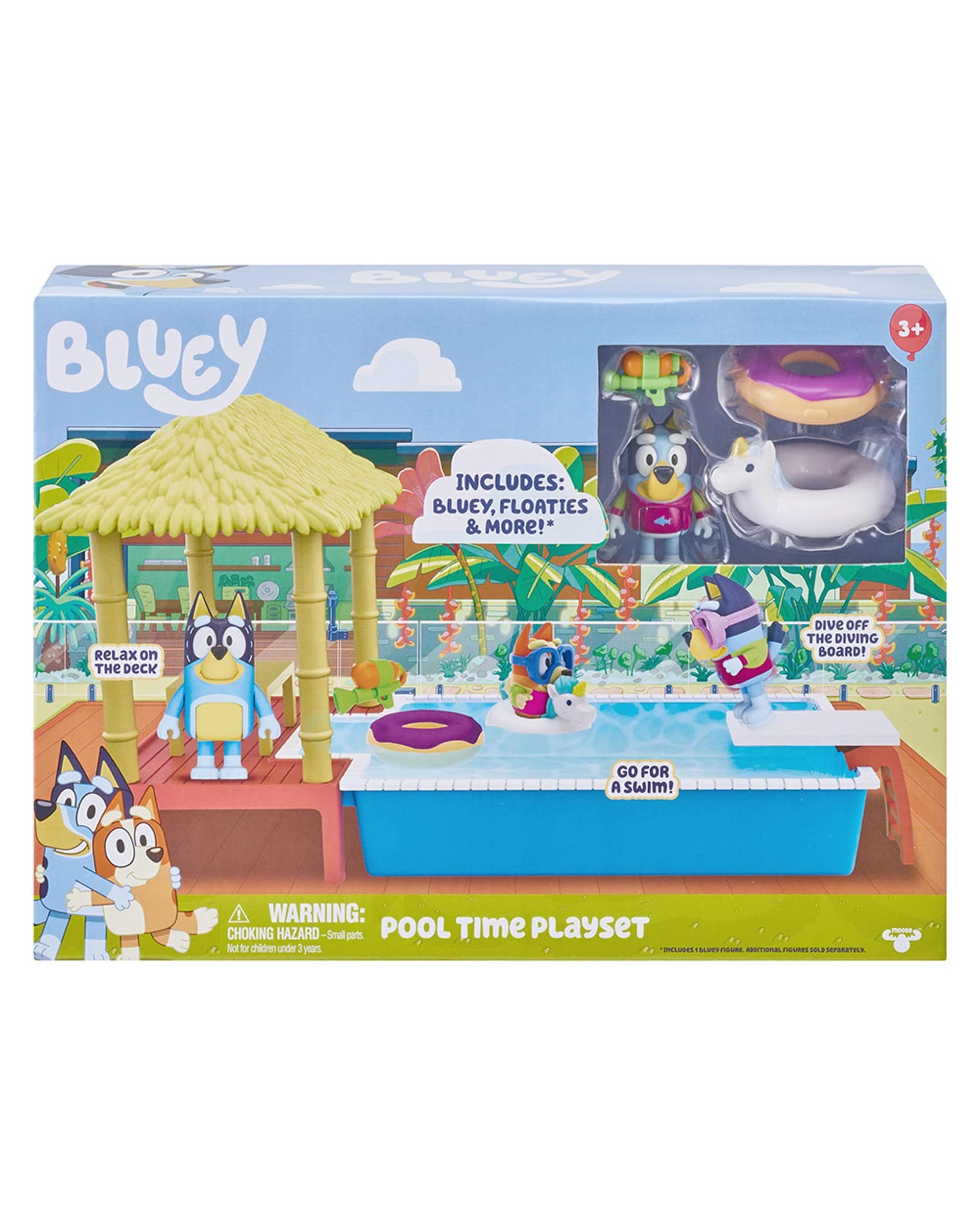 1 Bluey S4 Pool Time Fun Playset, 1 of 2