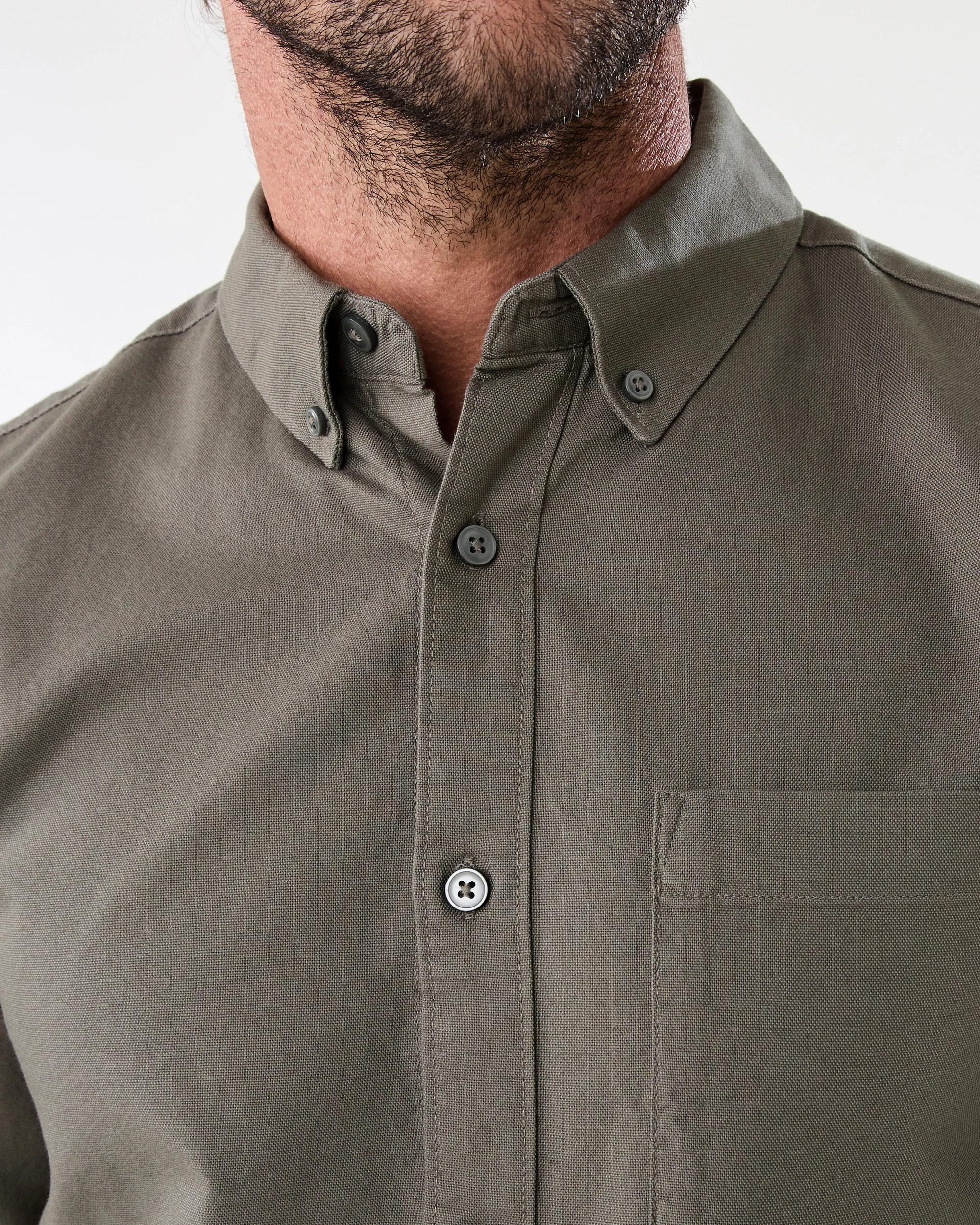 5 Long Sleeve Oxford Shirt Grn Smkolv, 5 of 8